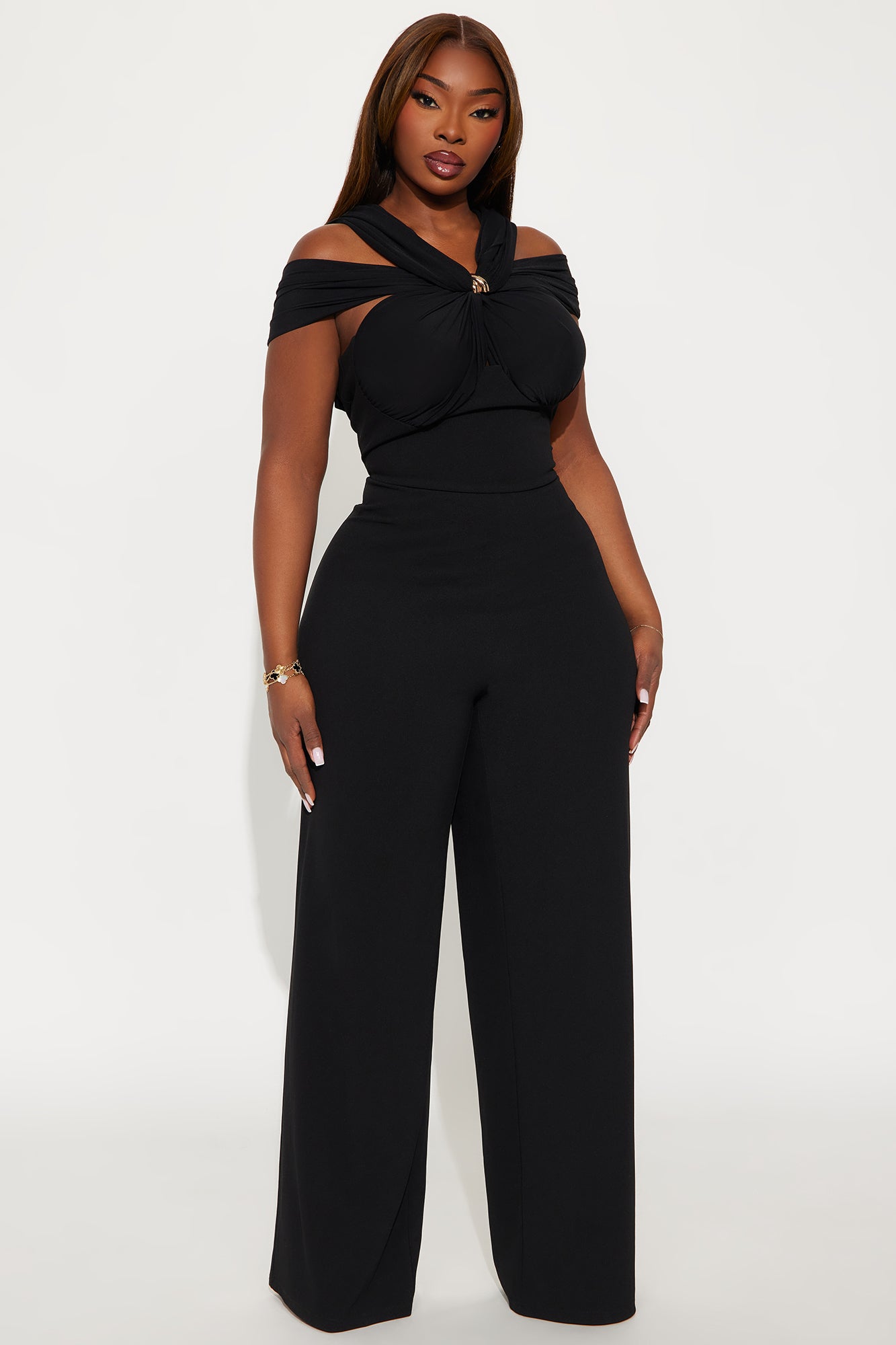 Harlow Wide Leg Jumpsuit - Black