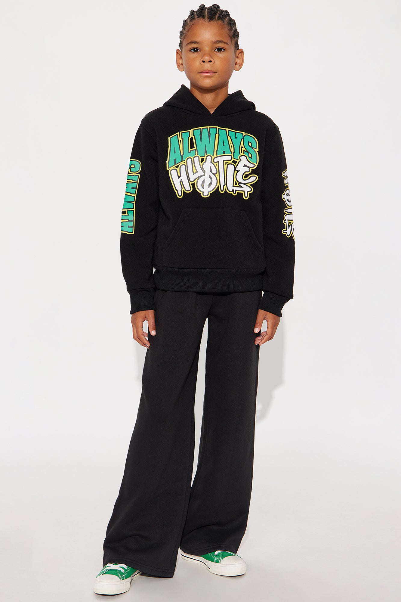 Mini Always Hustle Pullover Hoodie - Black