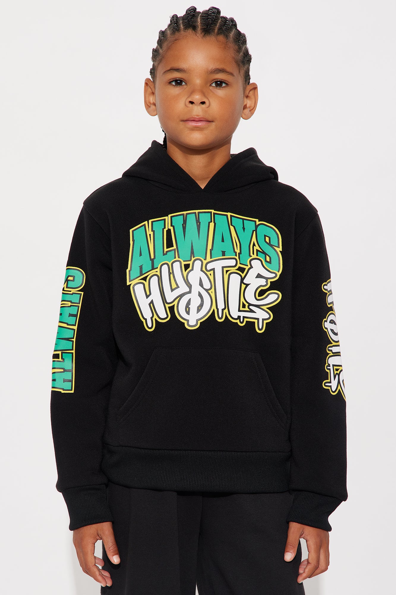 Mini Always Hustle Pullover Hoodie - Black