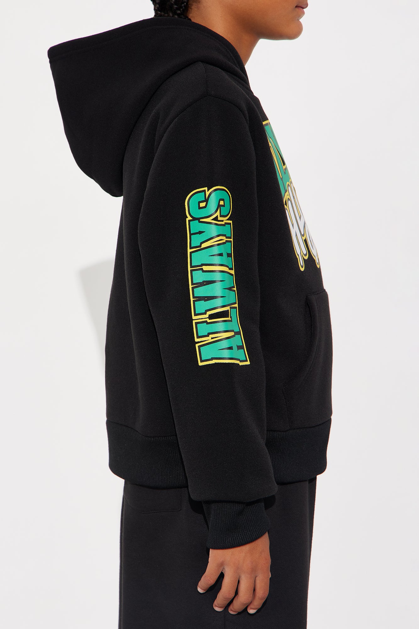 Mini Always Hustle Pullover Hoodie - Black