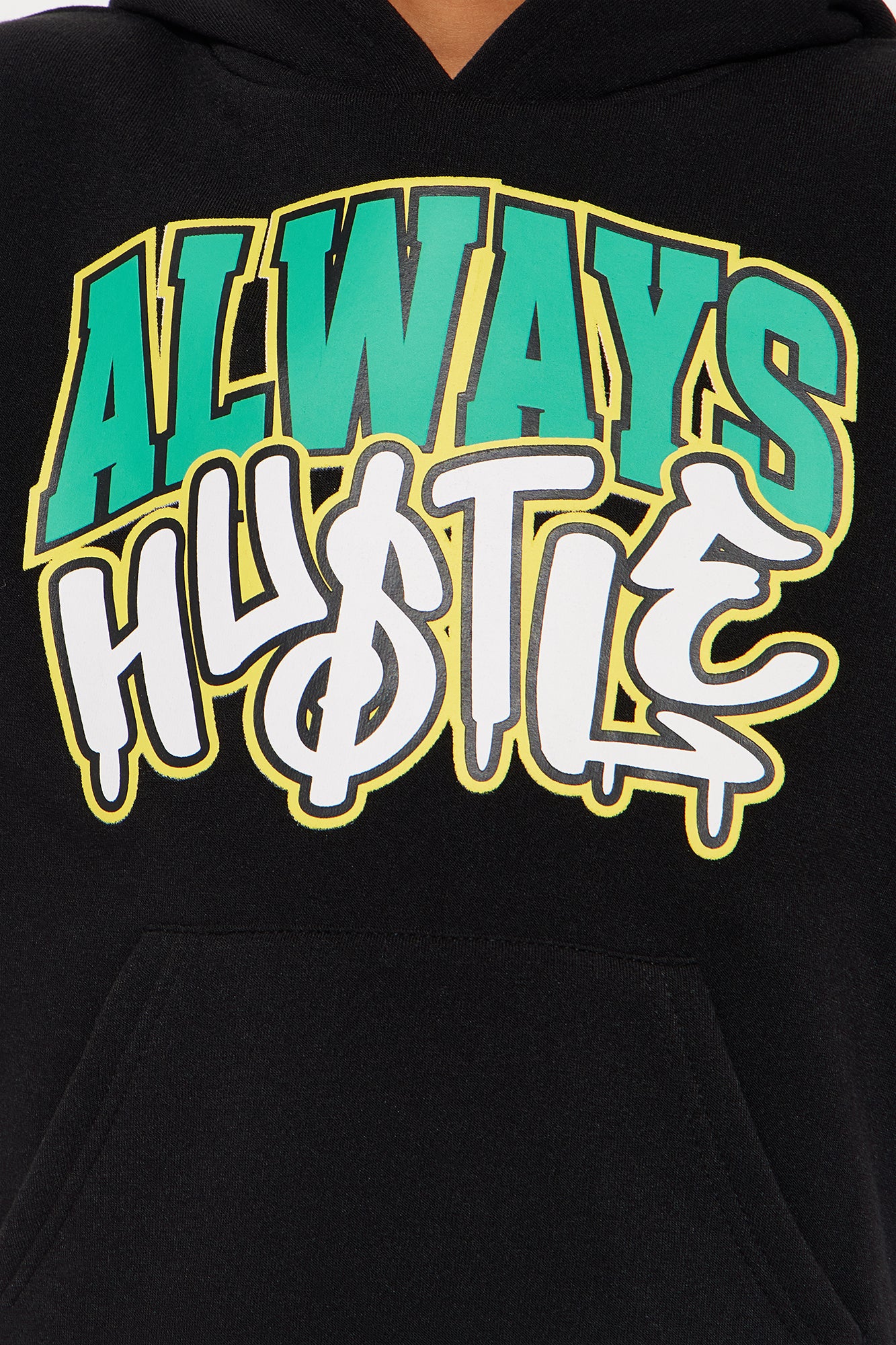 Mini Always Hustle Pullover Hoodie - Black