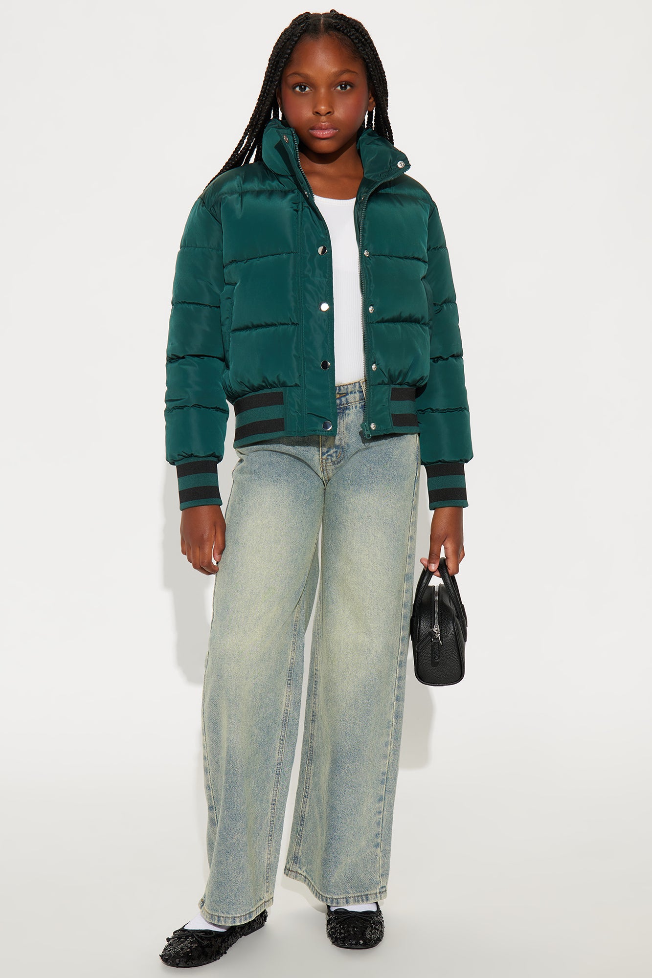 Mini Mrs. Jackson Puffer Jacket - Olive