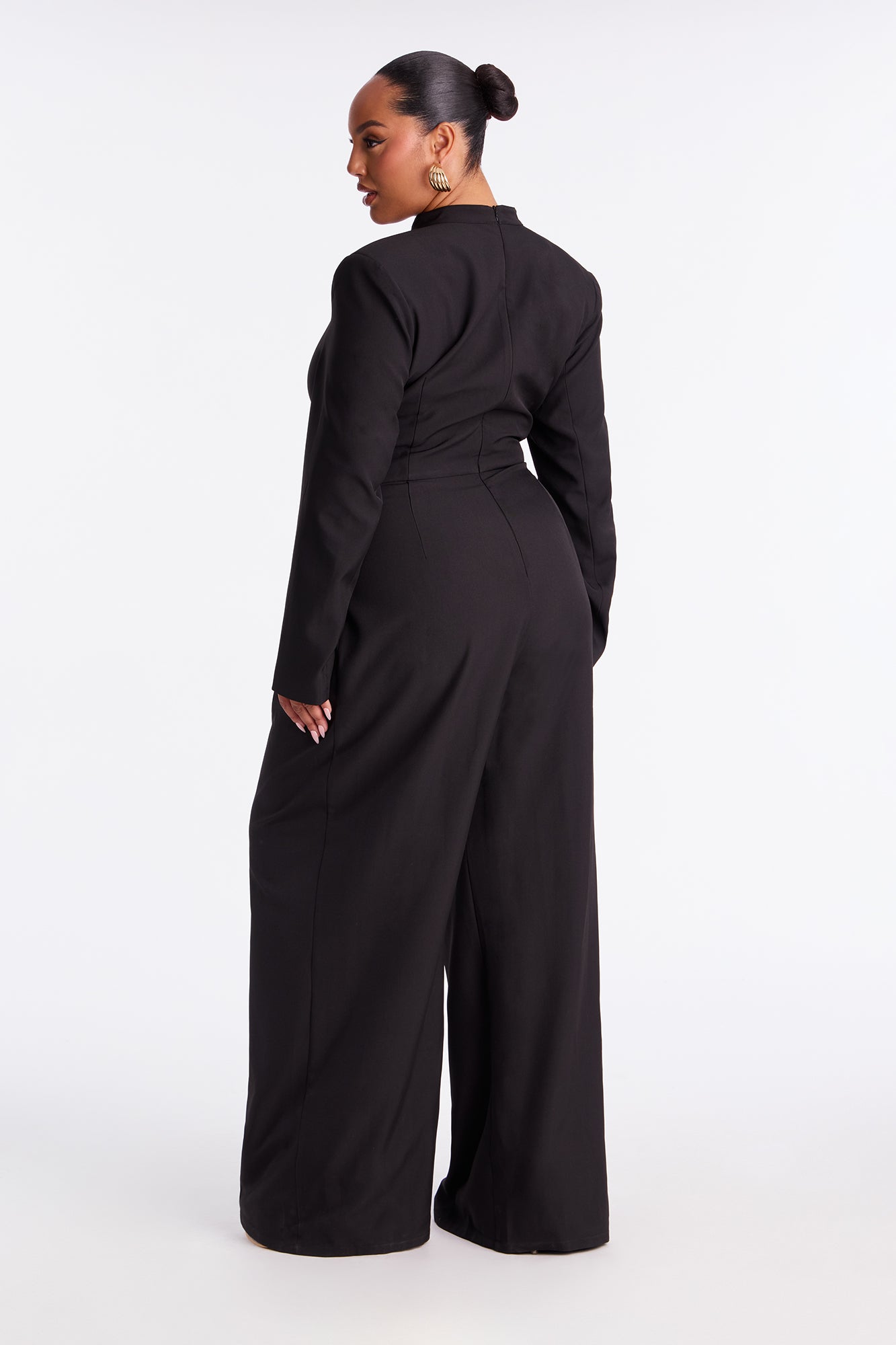Camilla Corset Waist Jumpsuit - Black