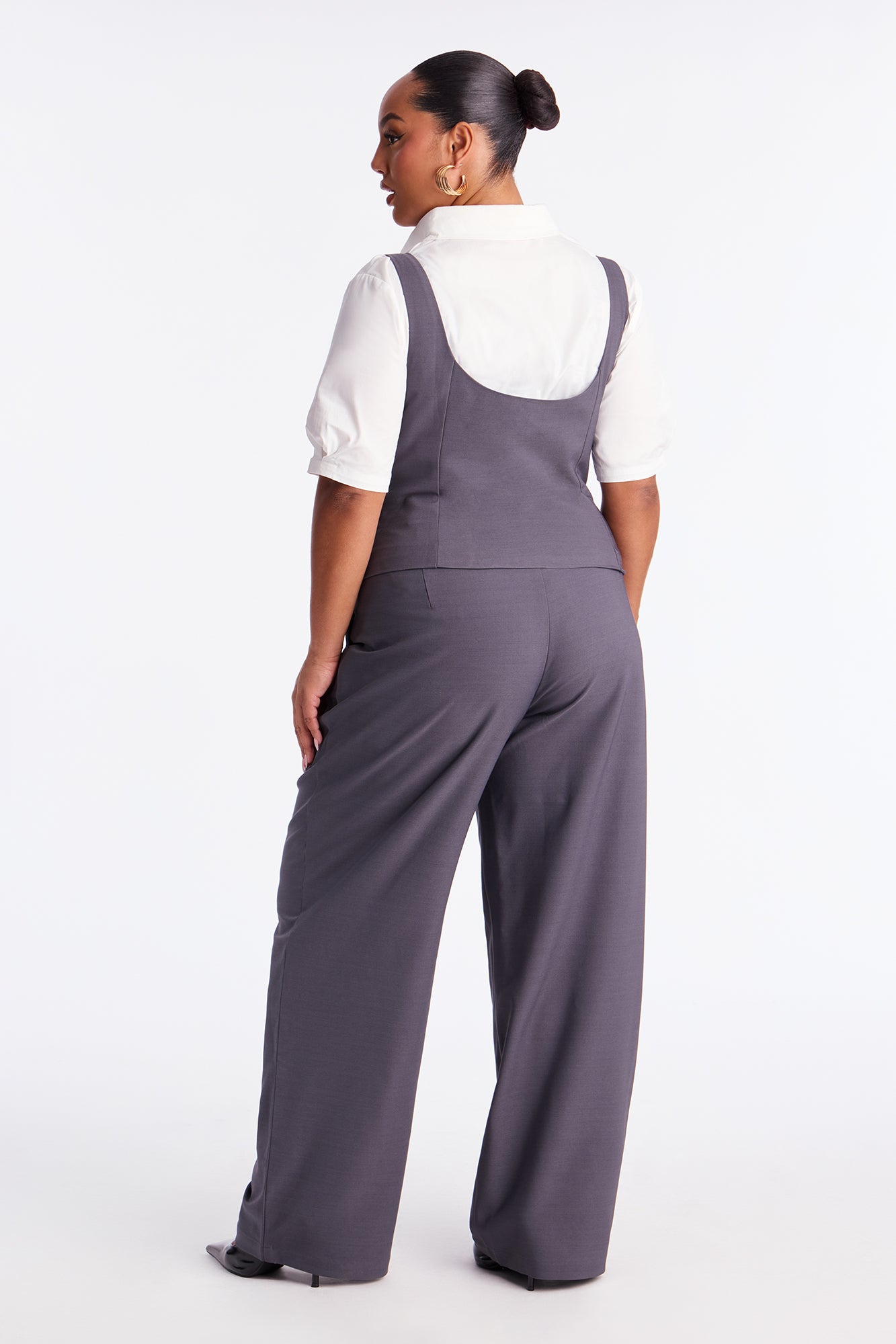 Nessa 3 Piece Pant Set - Charcoal