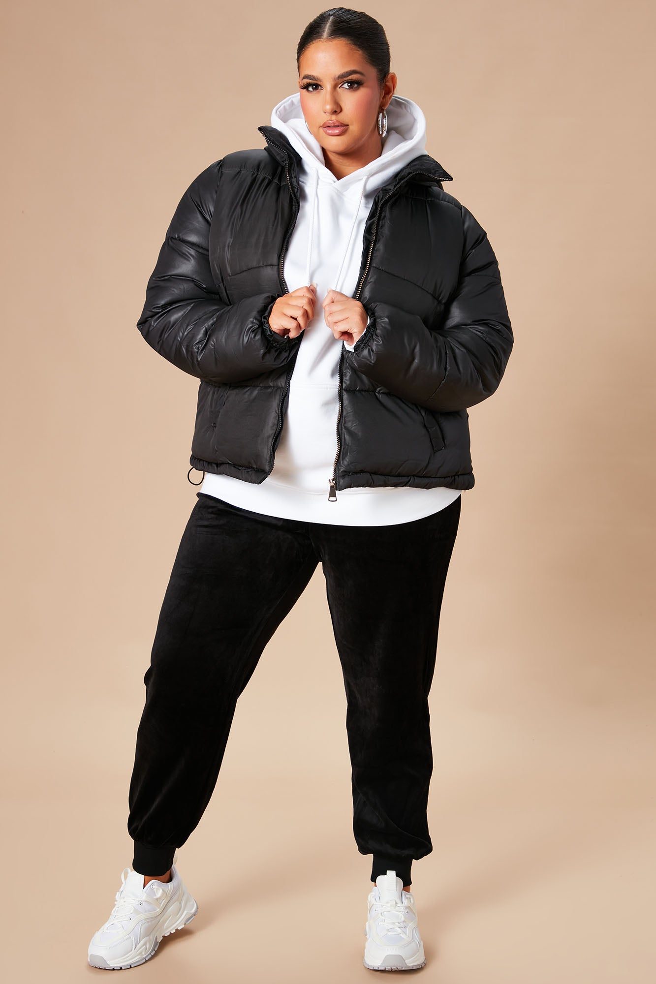 Don't Rain On My Puffer Jacket - Black