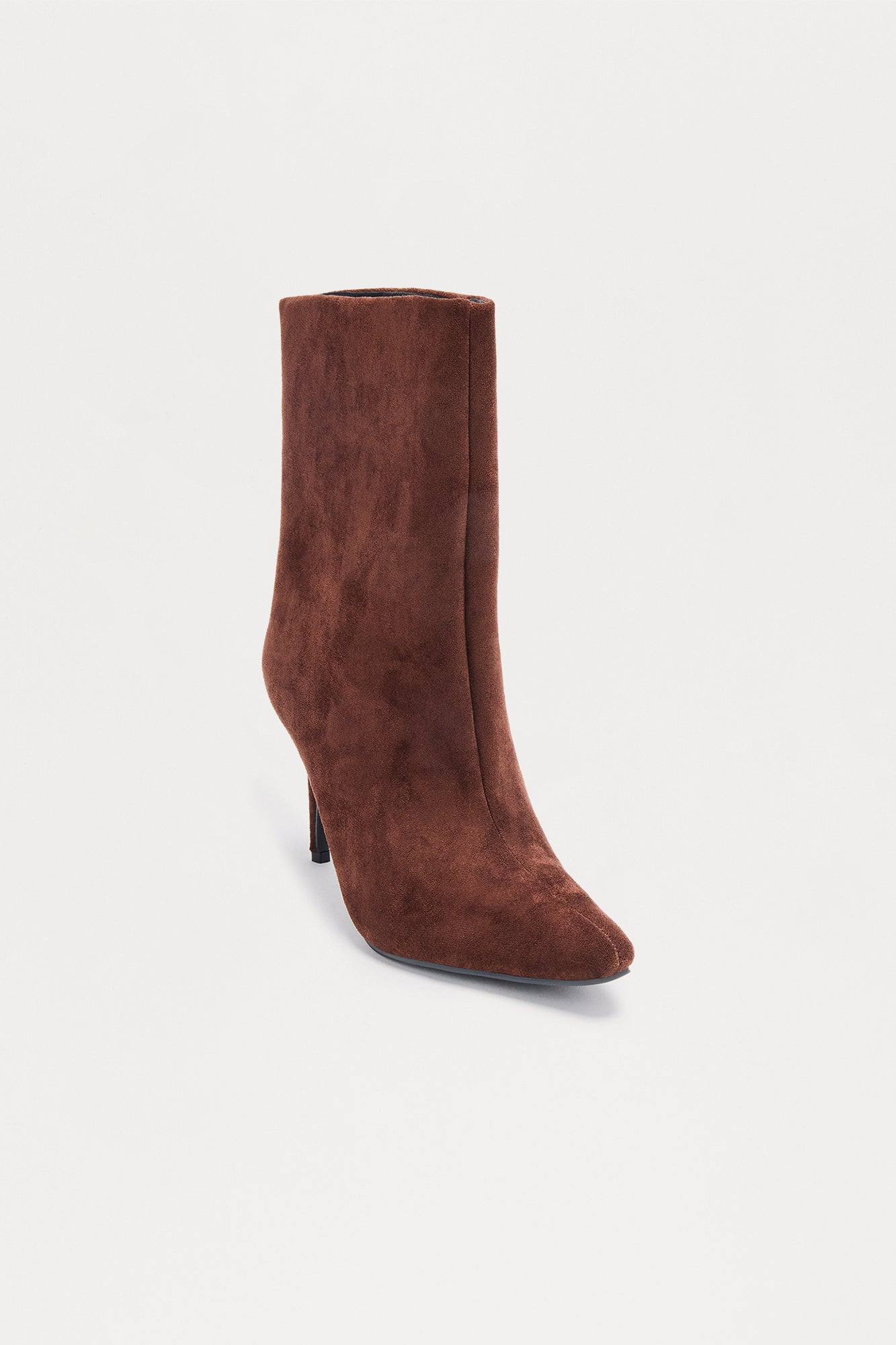 Sabelle Stiletto Booties - Chocolate