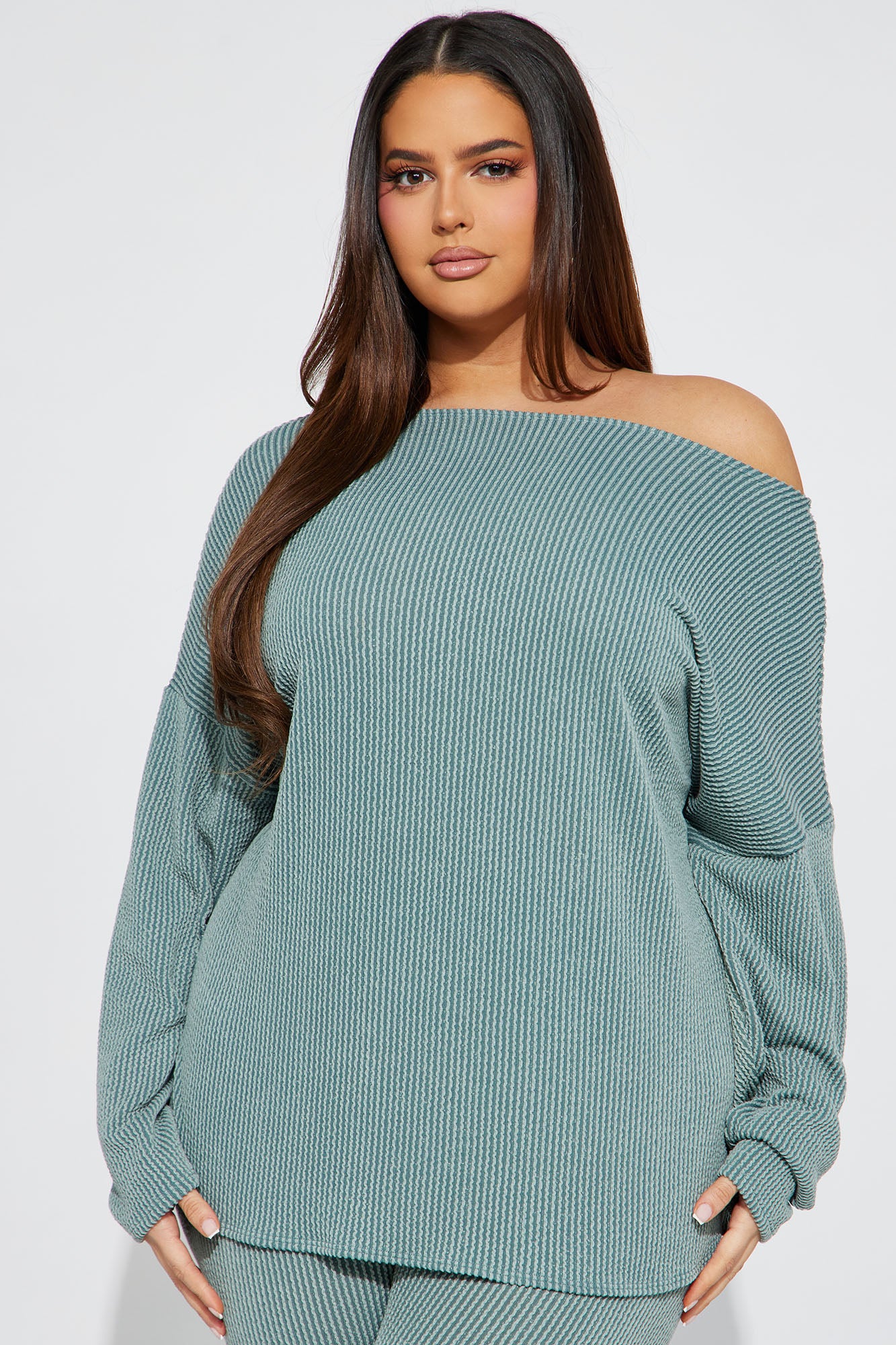 Don't Get Twisted Ribbed Legging Set - Olive