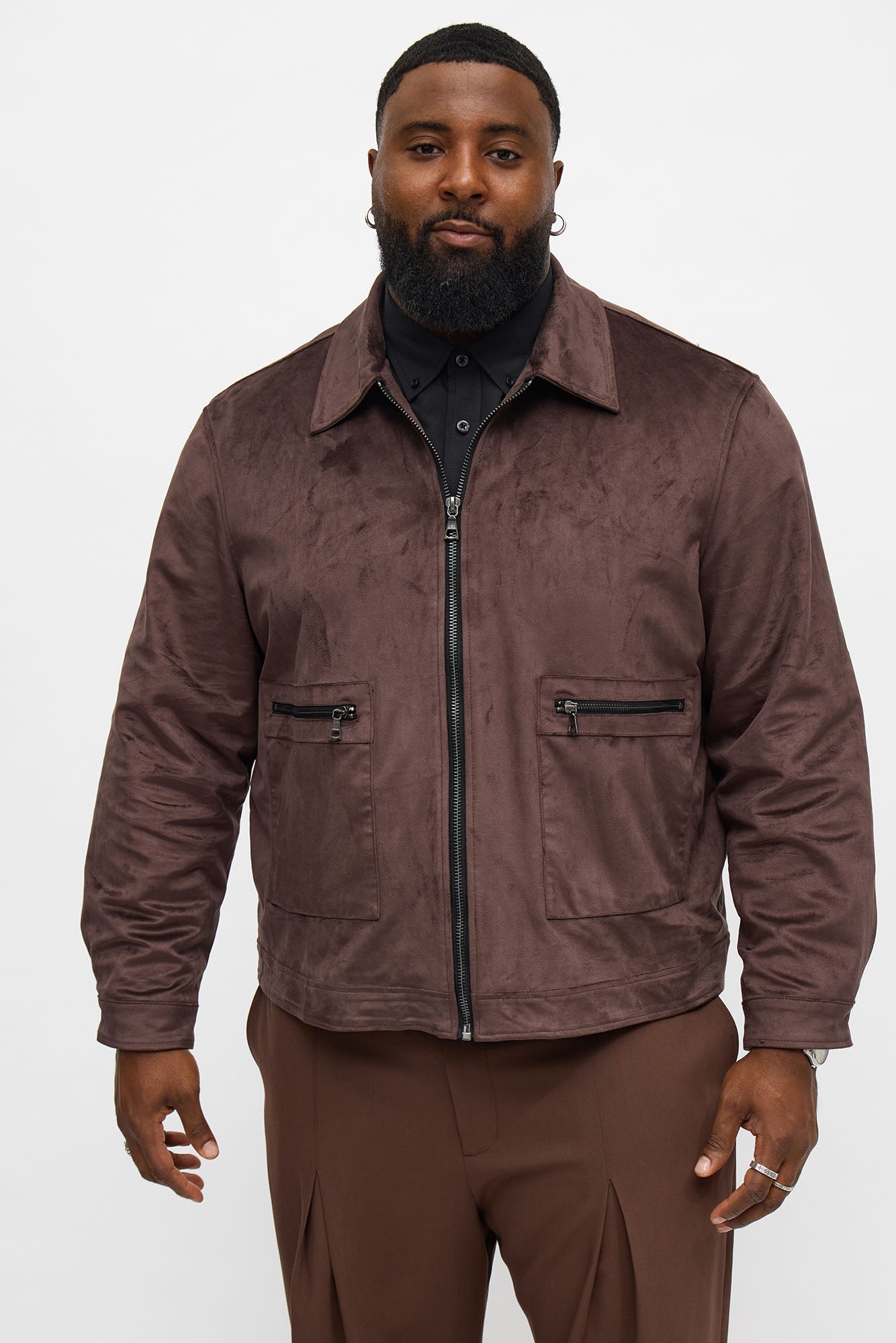 Michael Suede Jacket - Brown