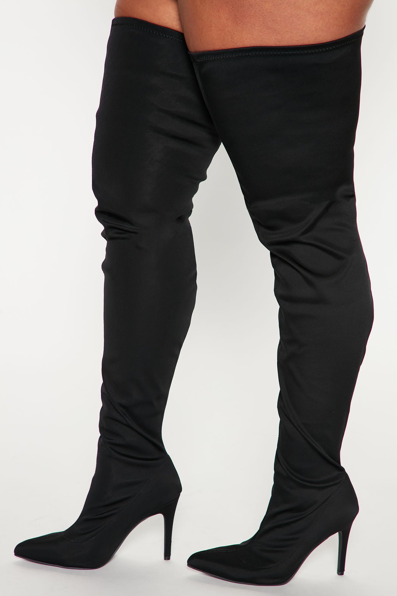Keyana Thigh High Boot - Black