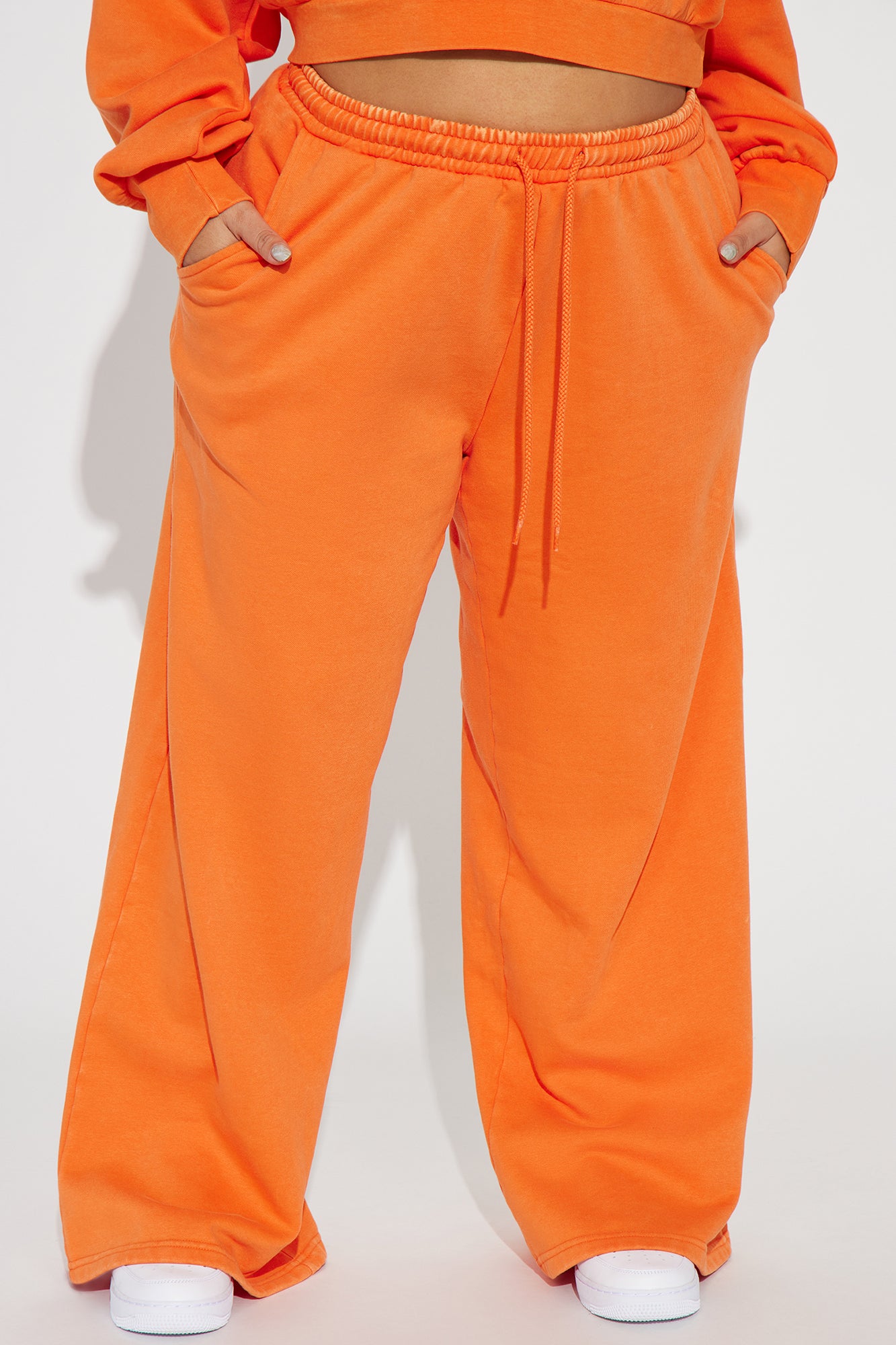 Rested Lounge Wide Leg Jogger - Orange