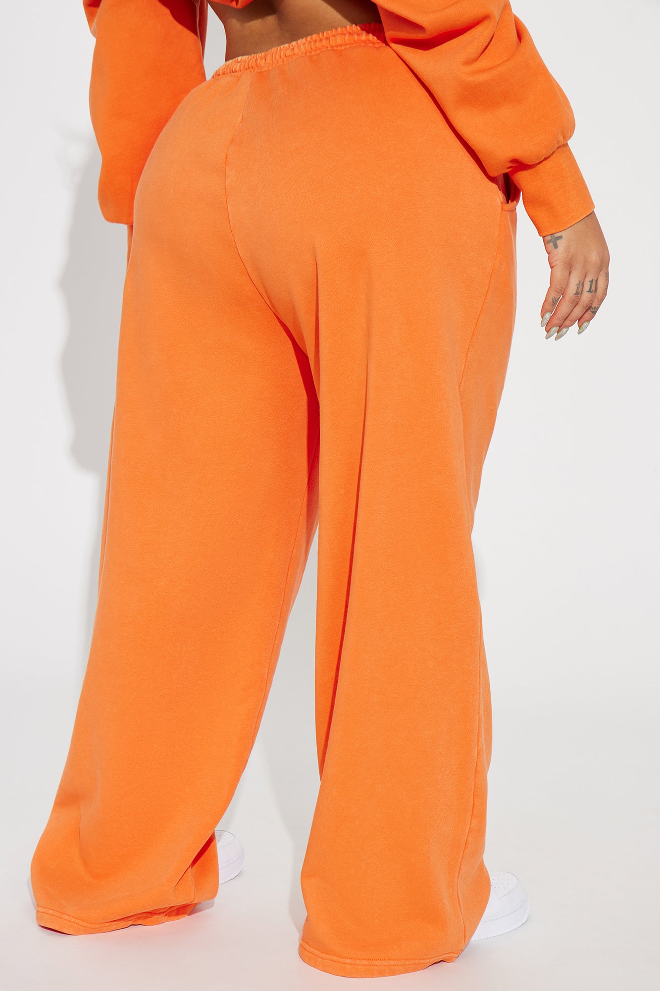 Rested Lounge Wide Leg Jogger - Orange
