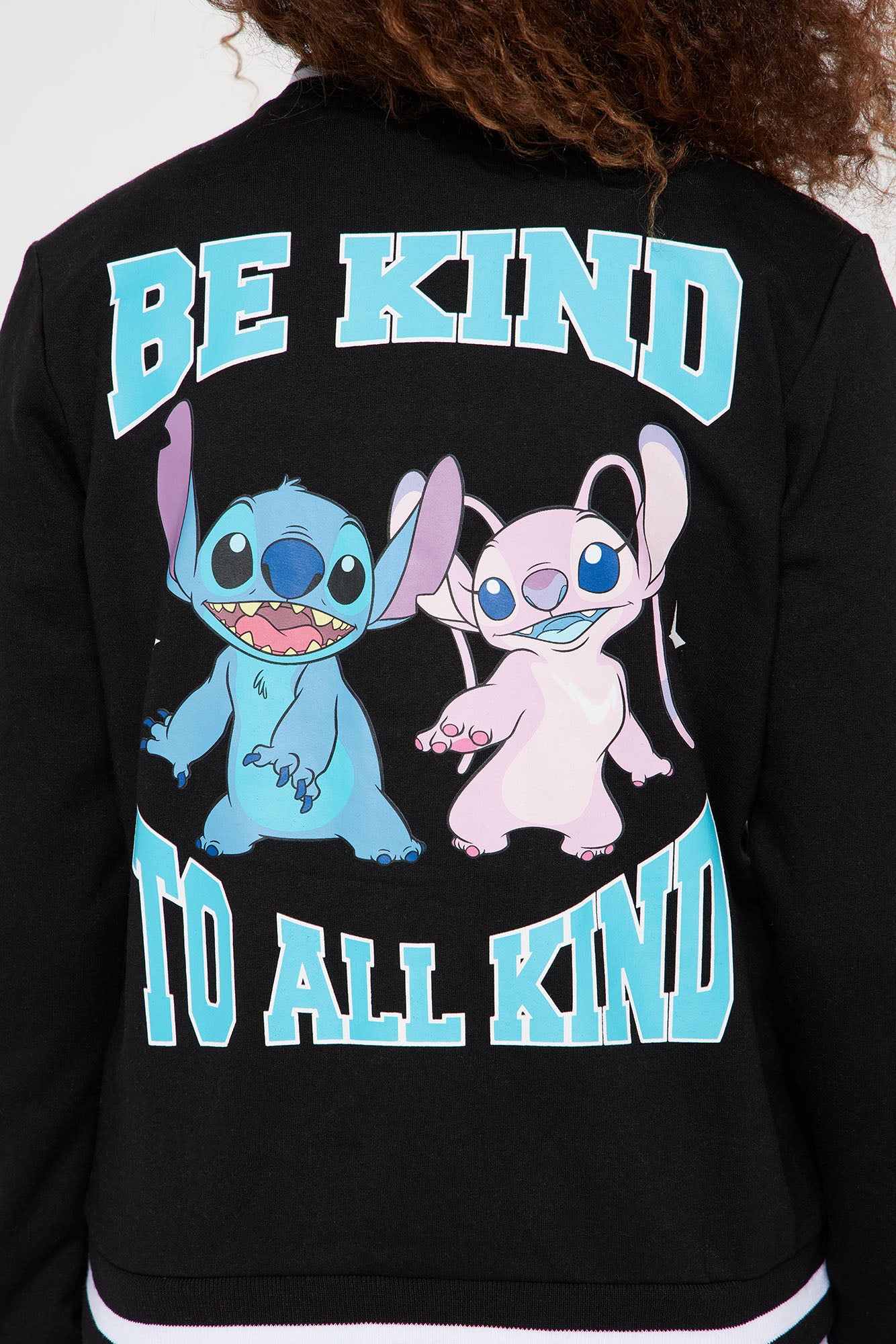 Mini Stitch And Angel Bomber Jacket - Black