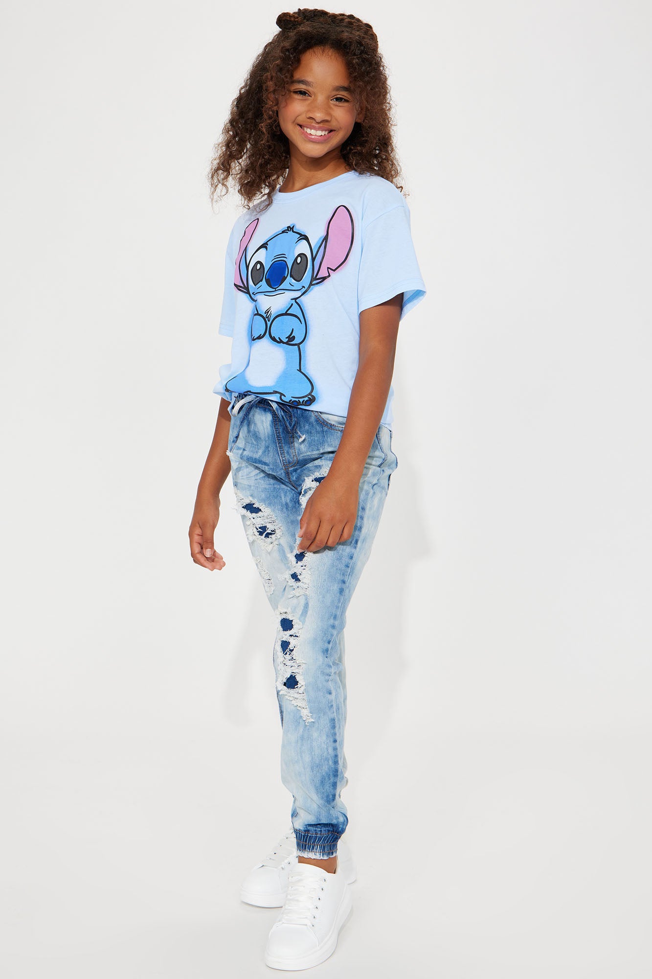 Mini Disney's Stitch Graphic Tshirt - Blue