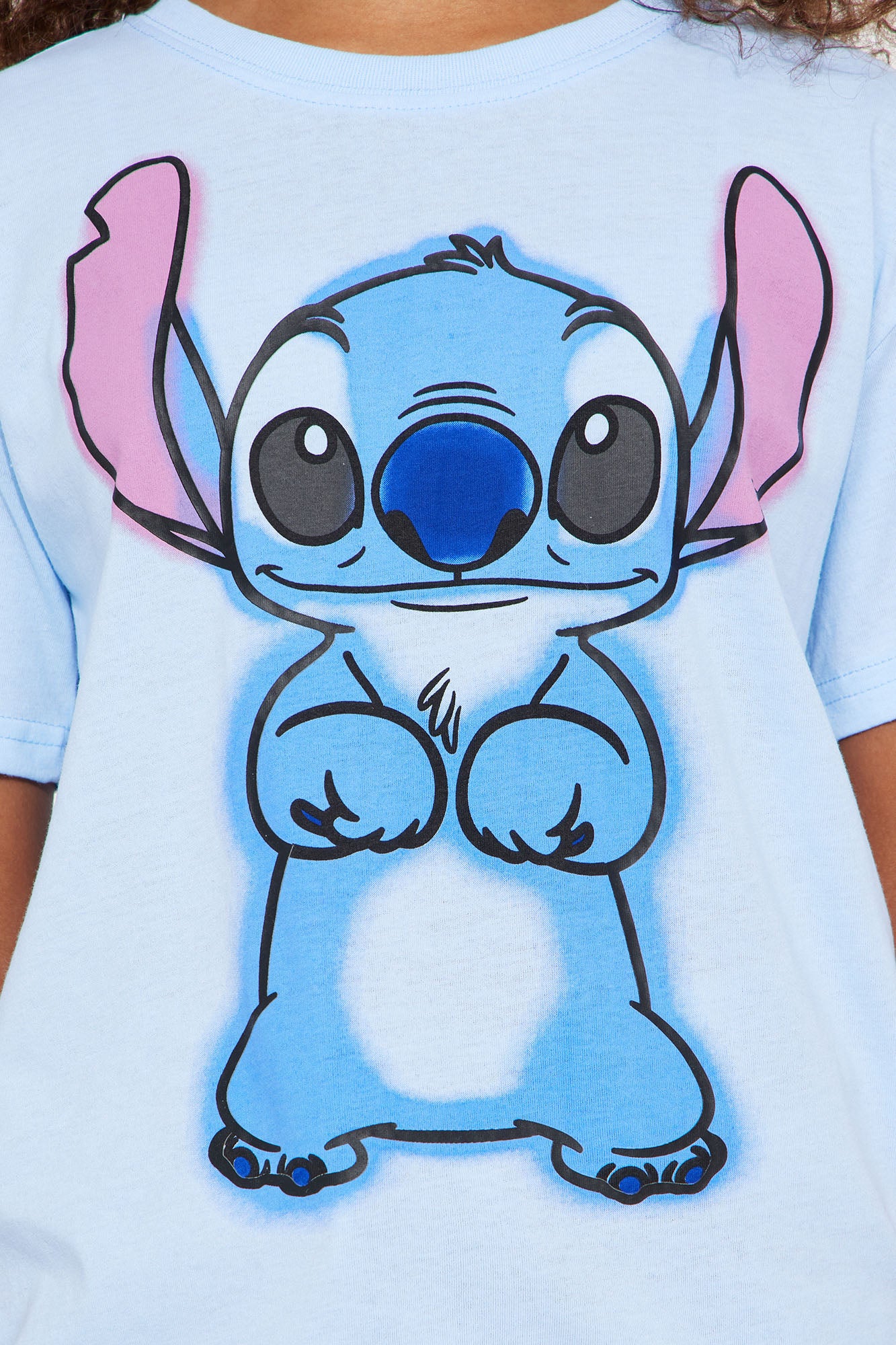 Mini Disney's Stitch Graphic Tshirt - Blue