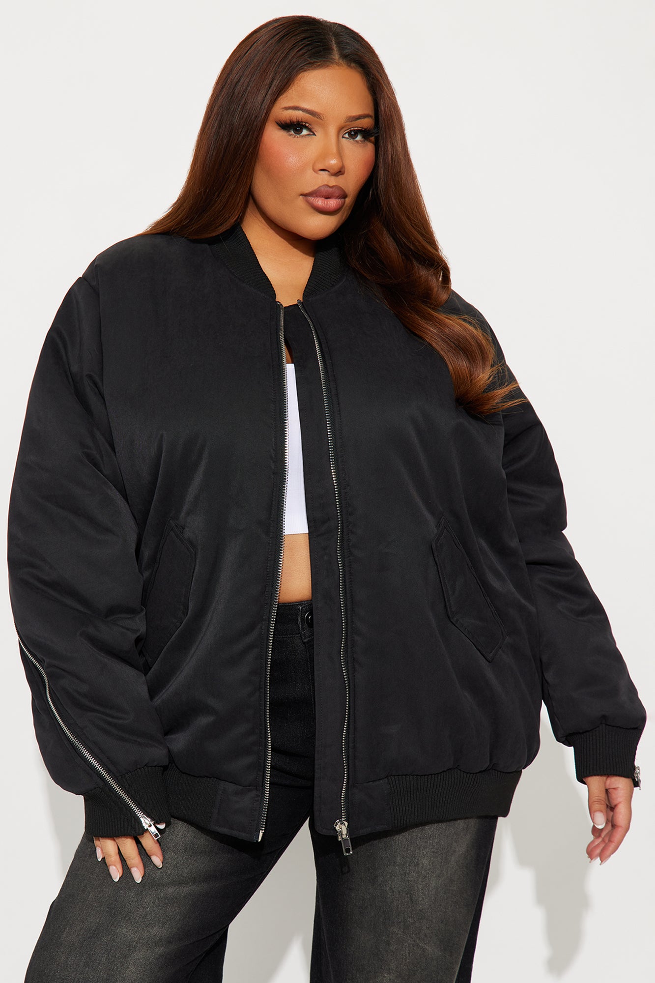 City Hustle Bomber Jacket - Black