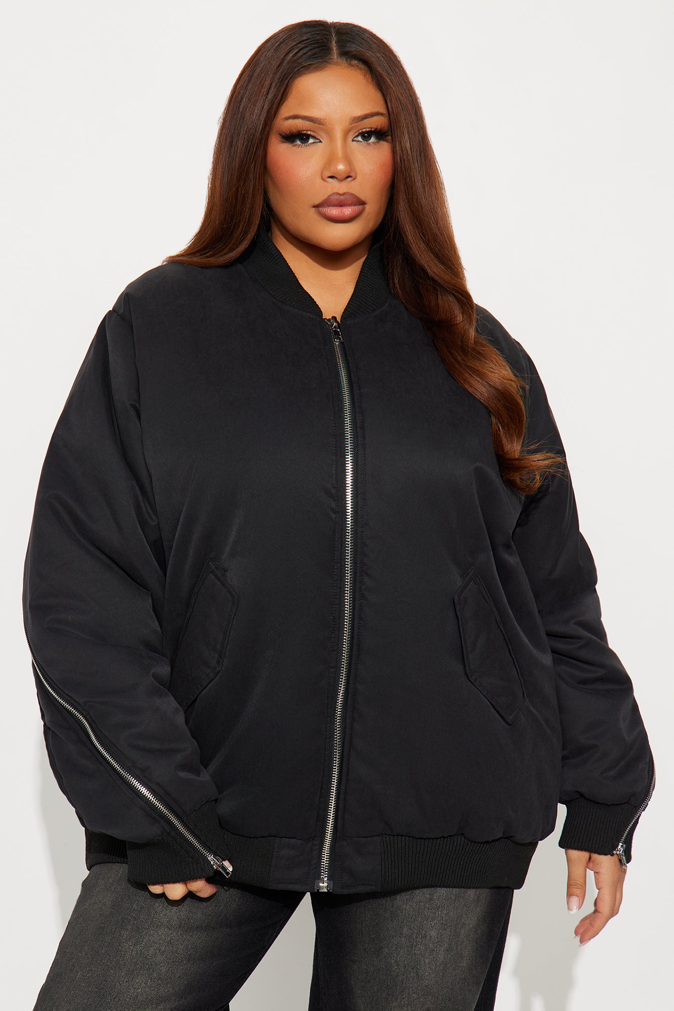 City Hustle Bomber Jacket - Black