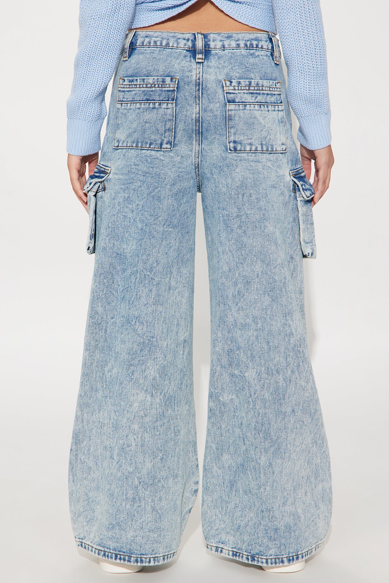 Mini Elisa Wide Leg Jeans - Medium Wash