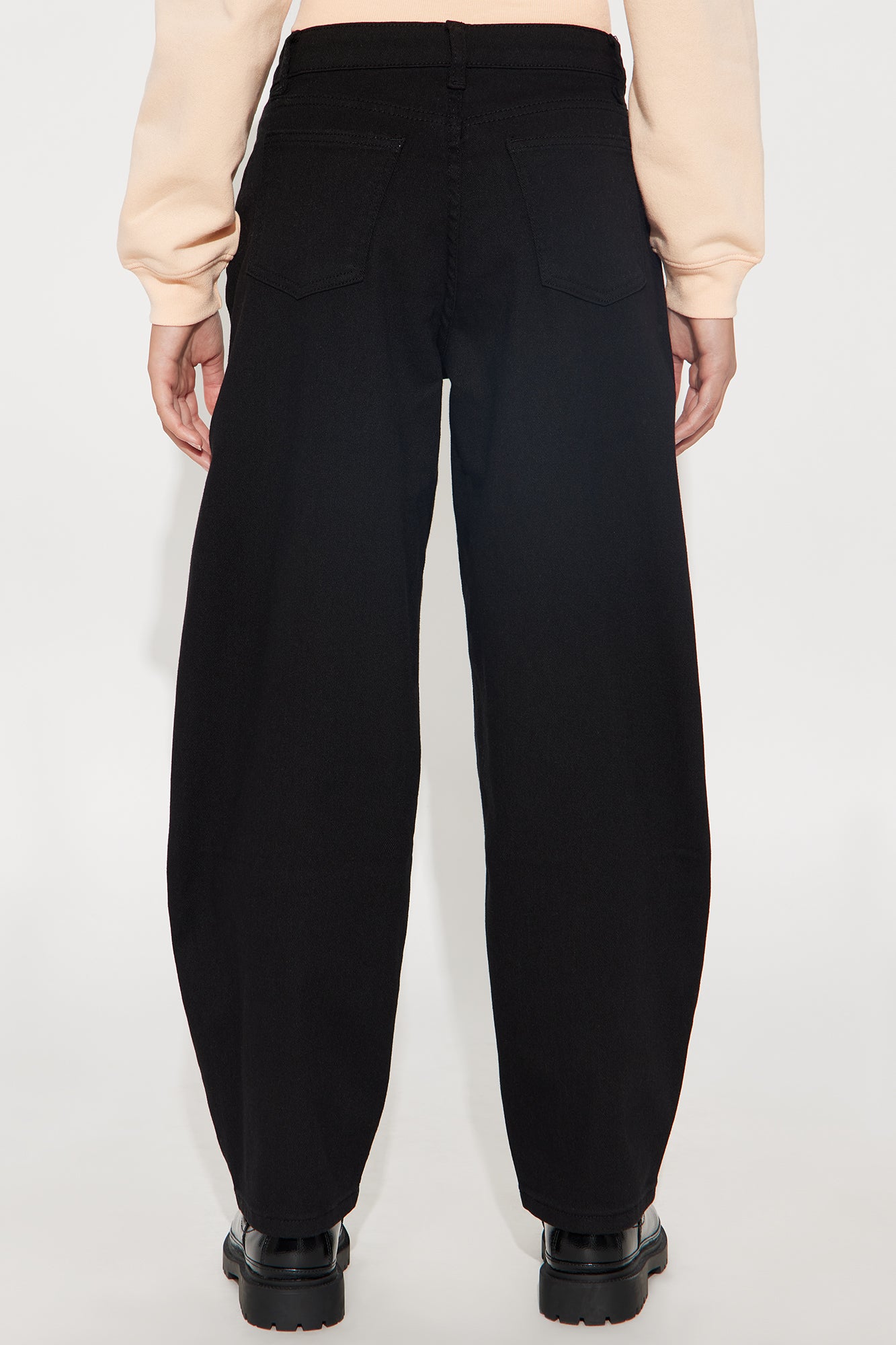 Mini Millie Barrel Jeans - Black