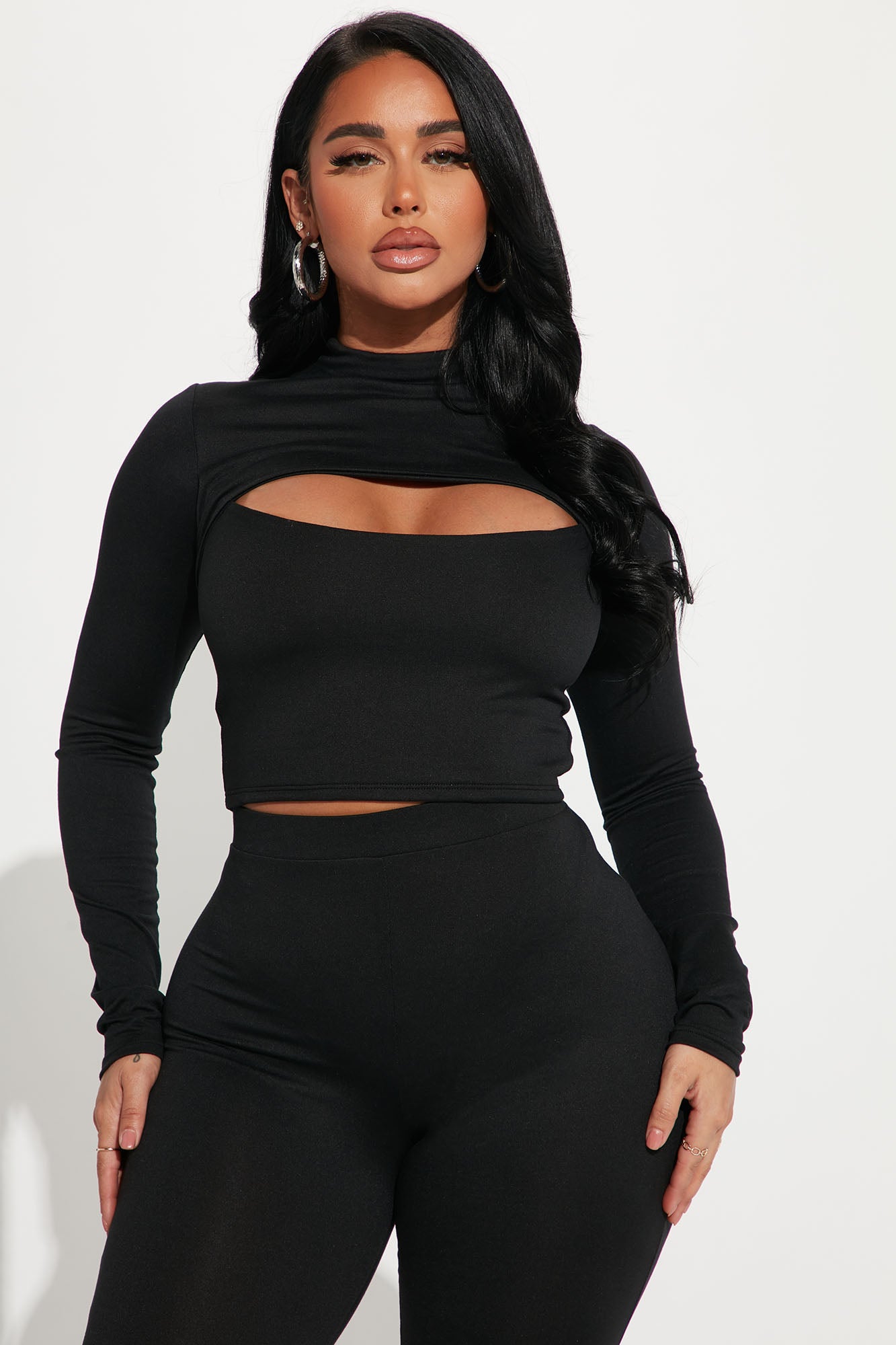 Baddie On The Go Legging Set - Black