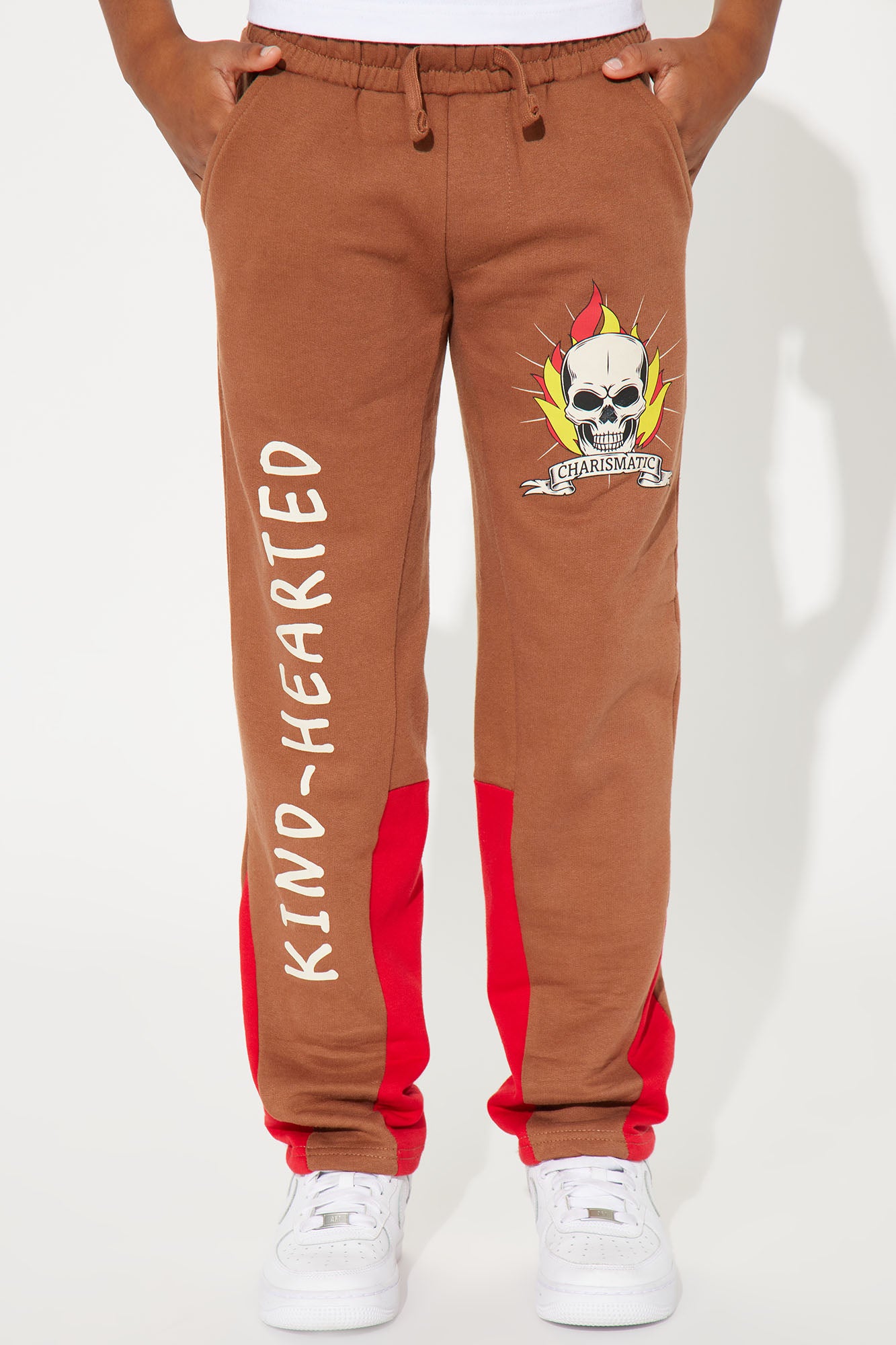 Mini Kind Hearted Fleece Pant - Brown