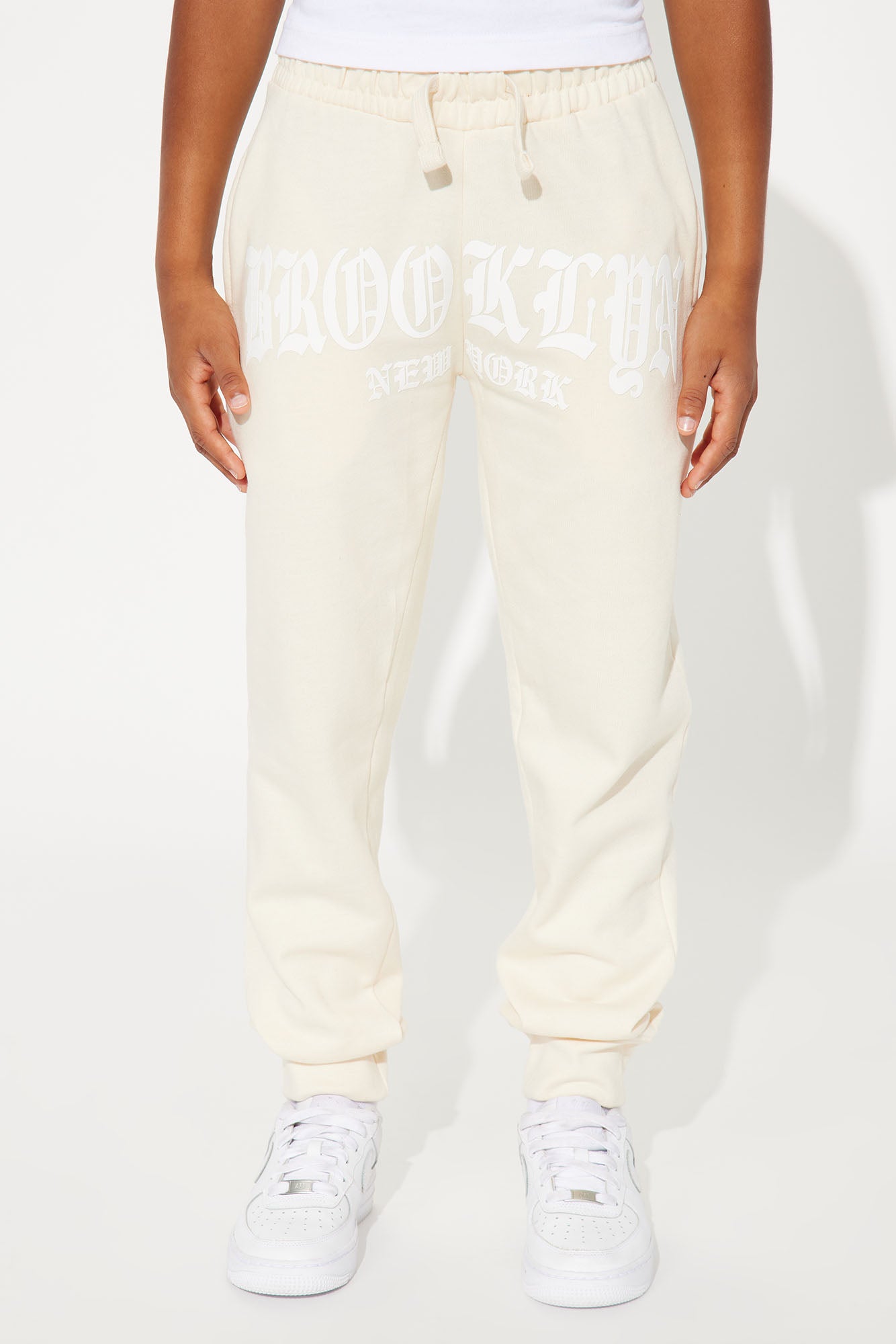 Mini Brooklyn New York Fleece Jogger Pant - Sand