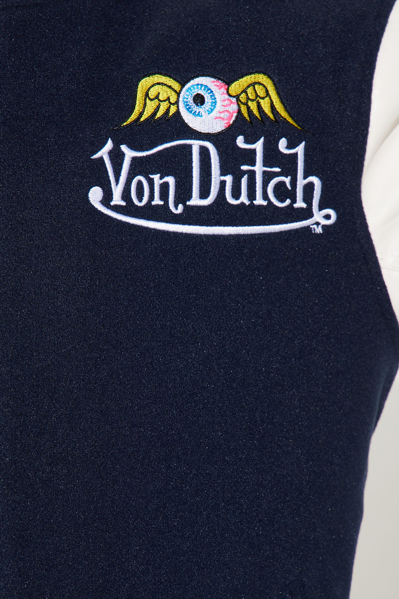 Mini Von Dutch Eyeball Varsity Jacket - Navy/combo