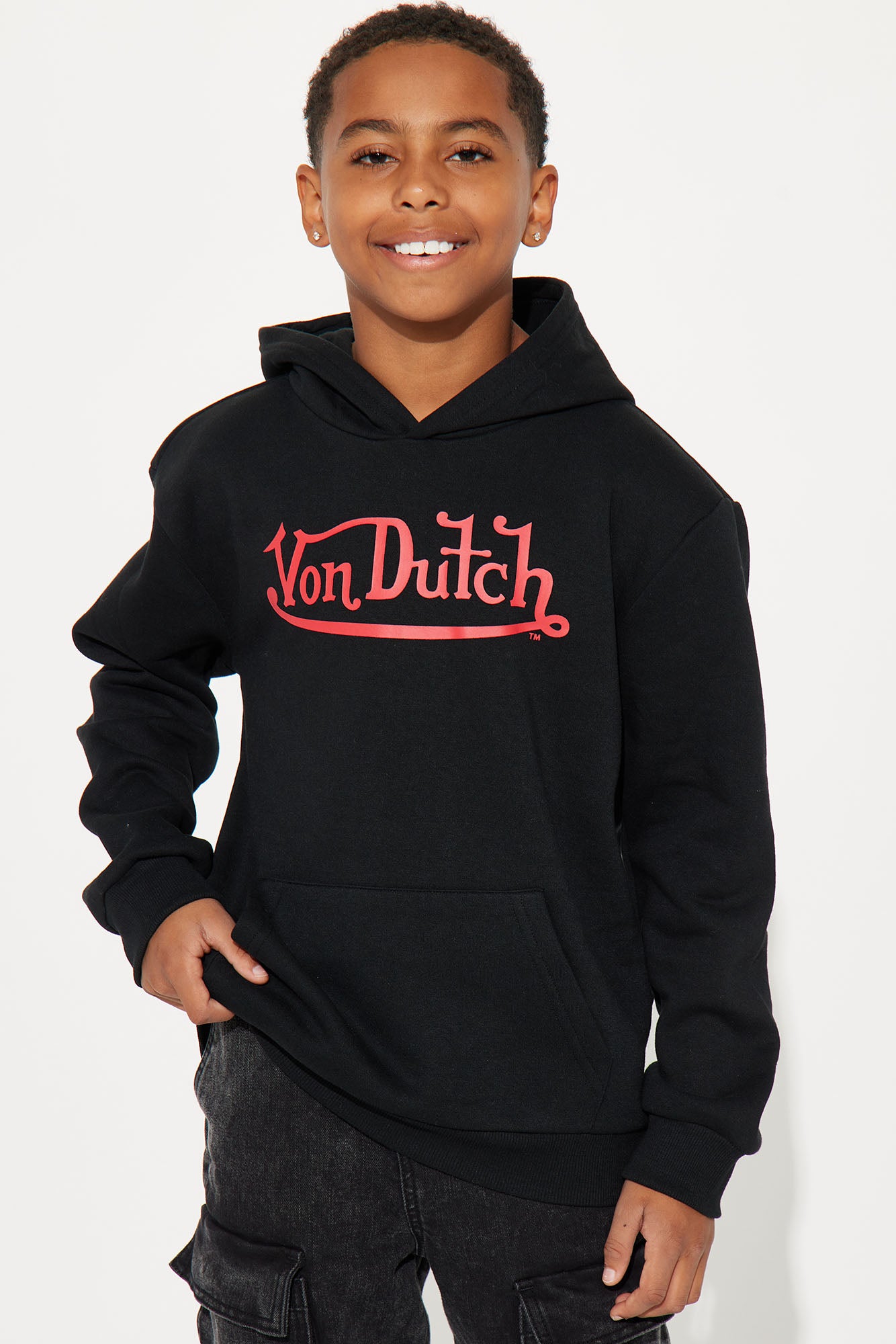 Mini Von Dutch Street Hoodie - Black
