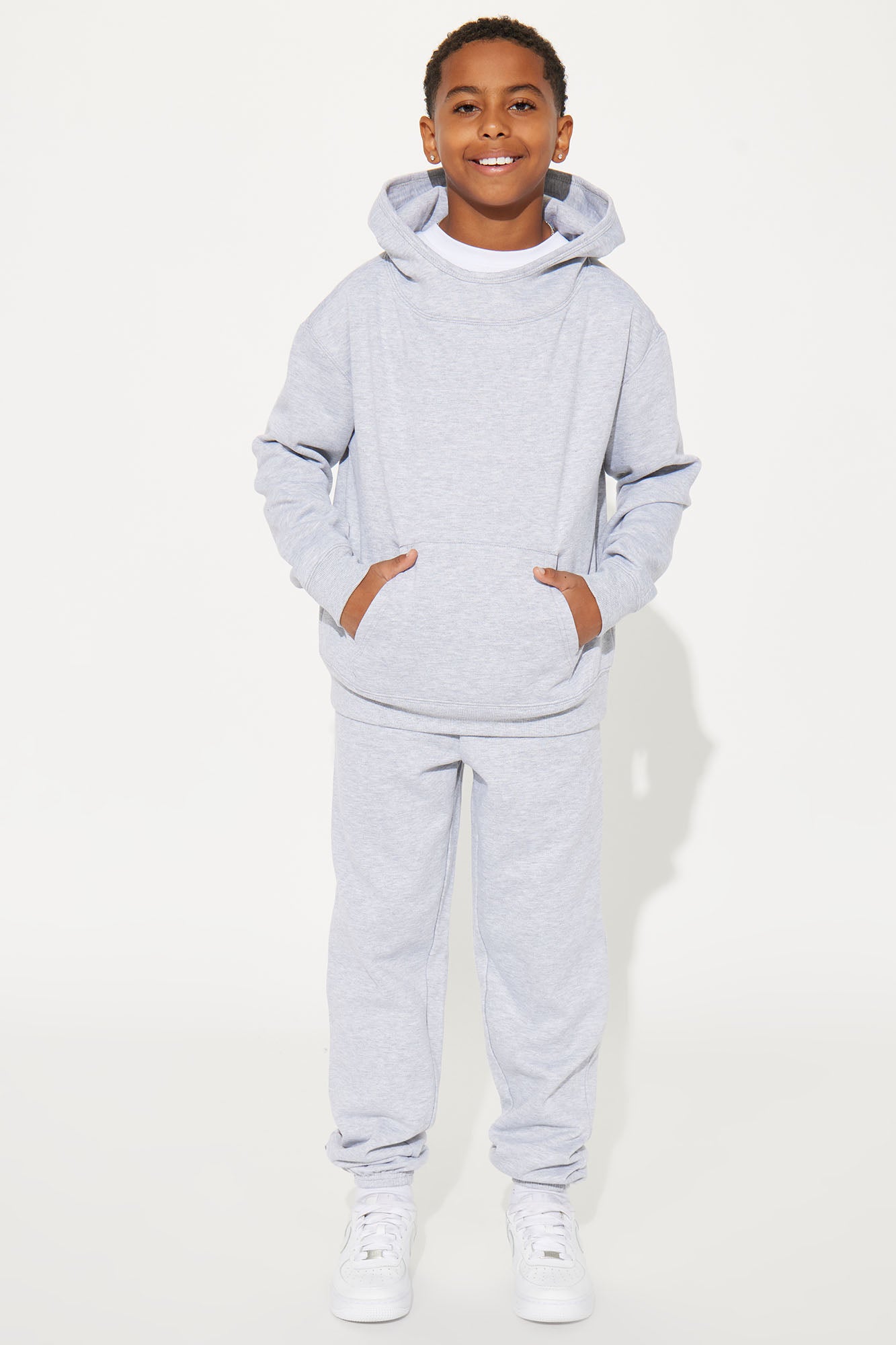 Mini Tyson Oversized Jogger - Heather Grey