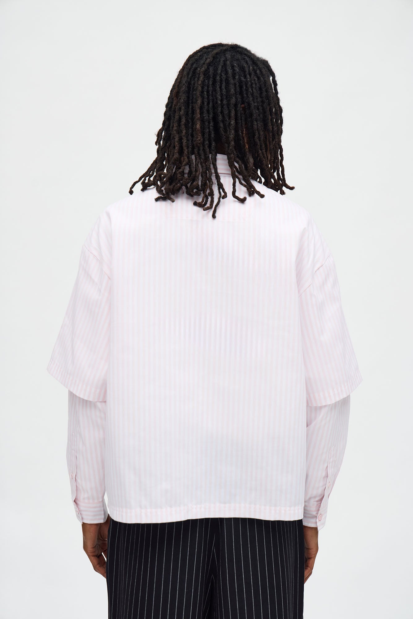 Saints Twofold Button Down Shirt - White/Pink