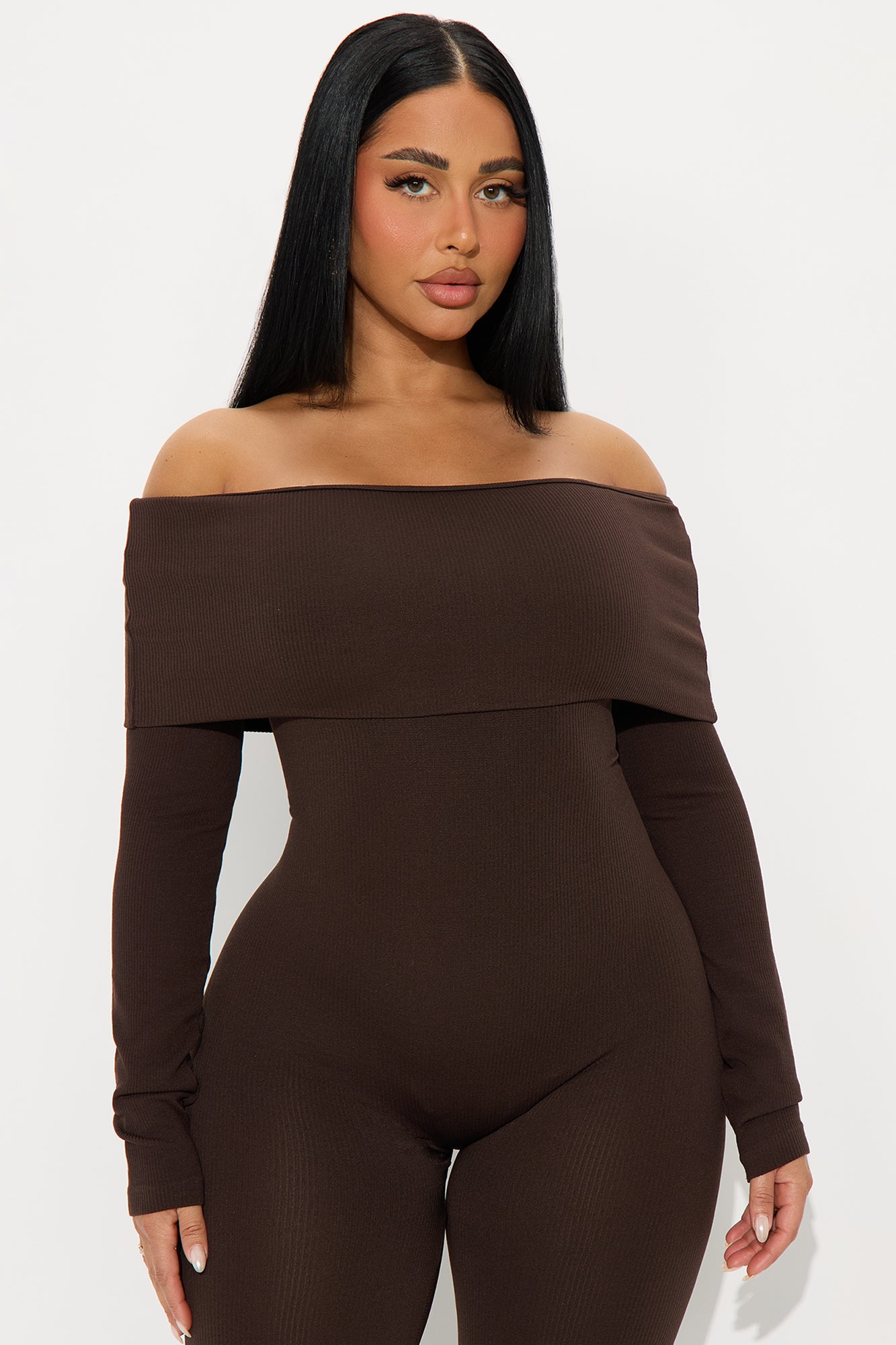 All About Me Seamless Jumpsuit - Chocolate