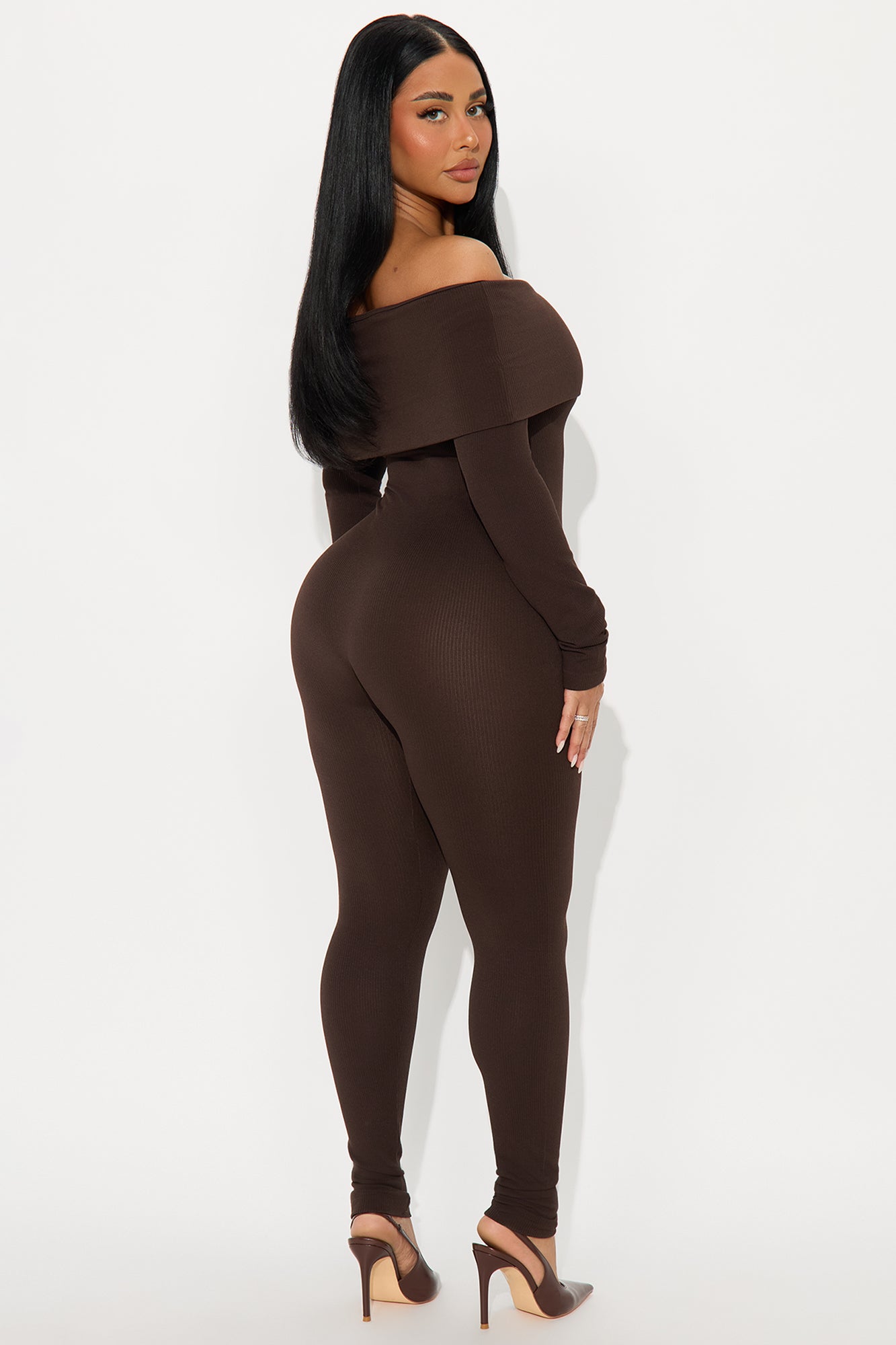 All About Me Seamless Jumpsuit - Chocolate