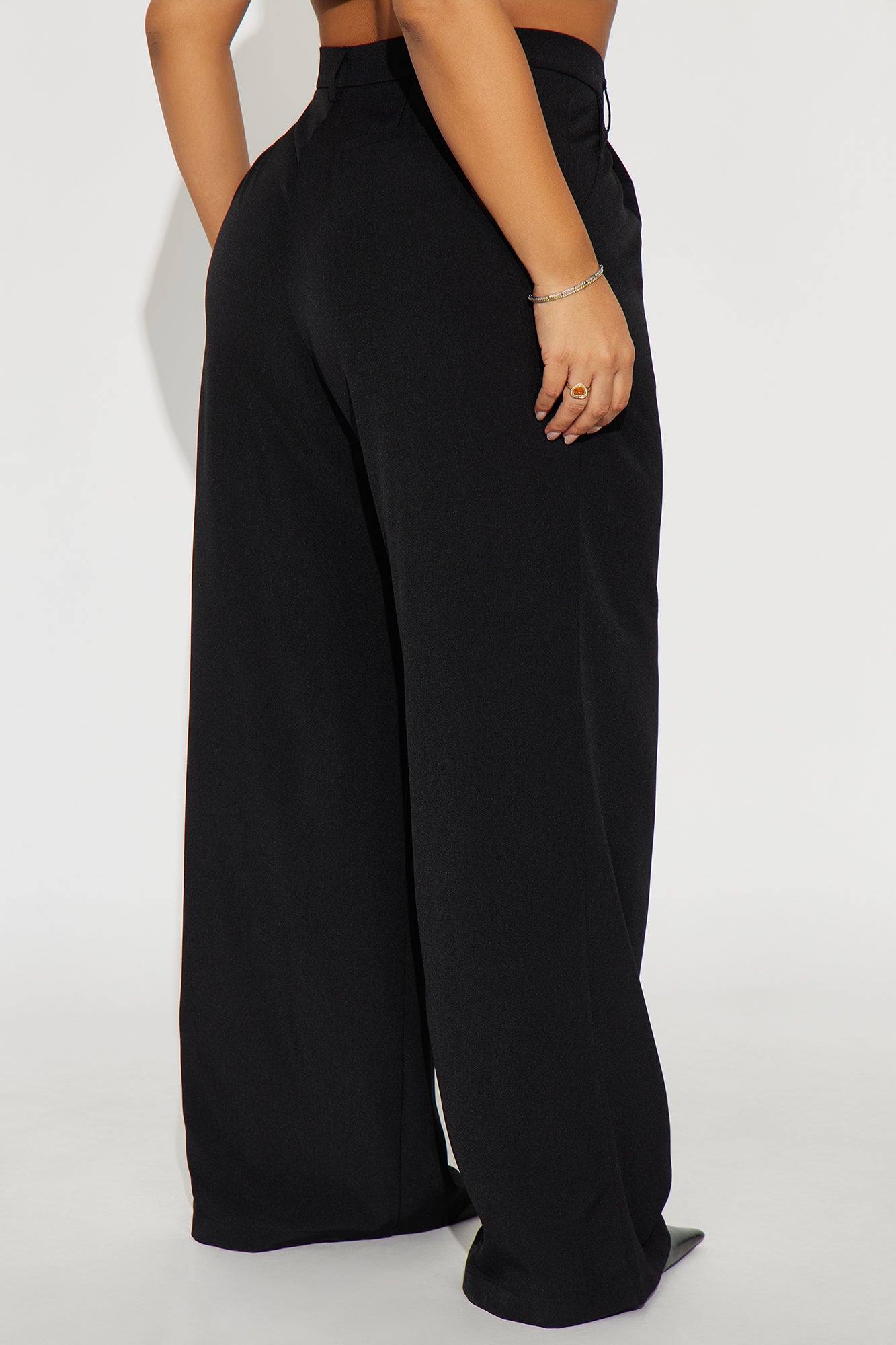 Etta Wide Leg Pant 33″ - Black