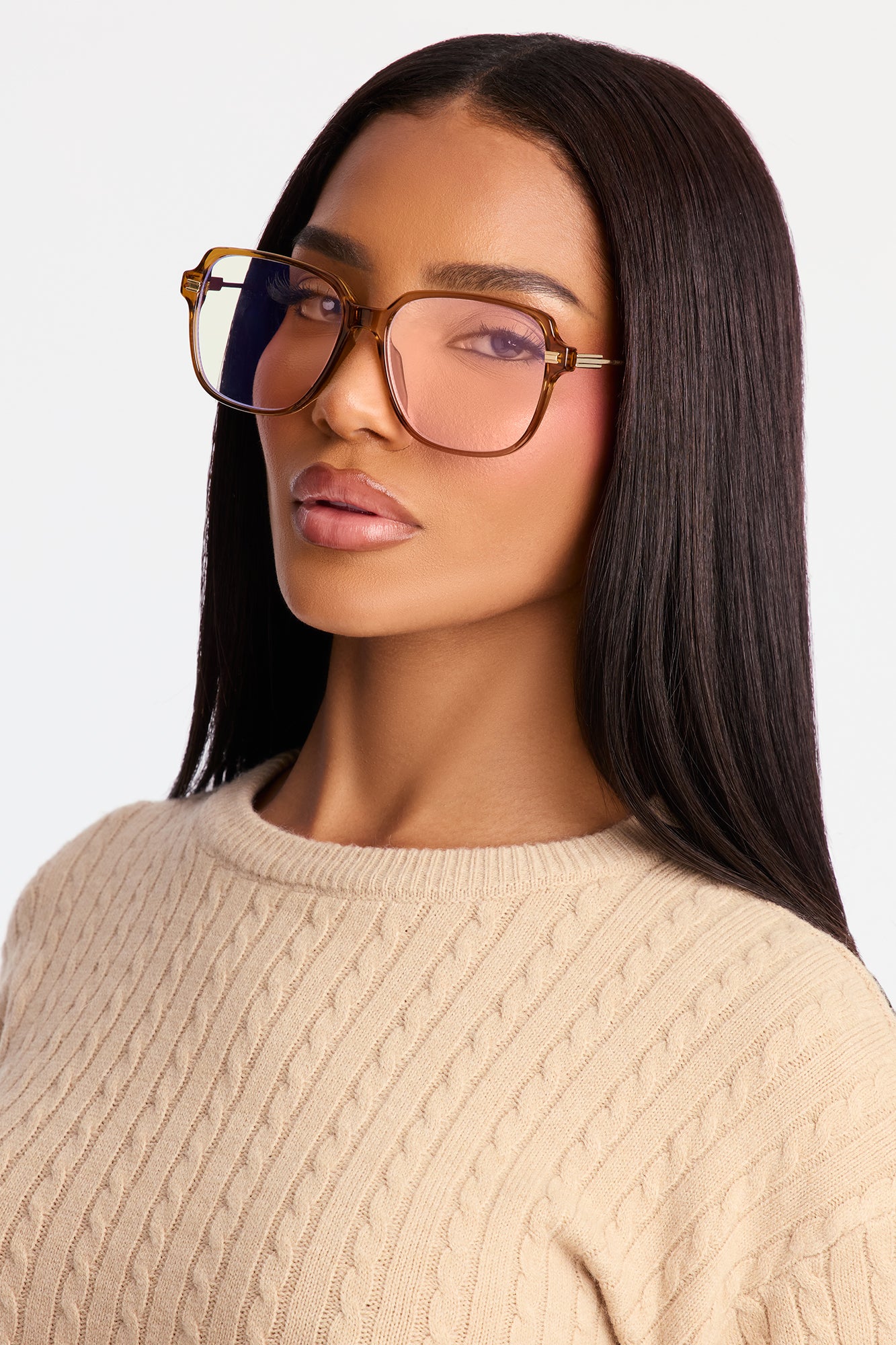 Office Hours Blue Light Glasses - Gold/Yellow