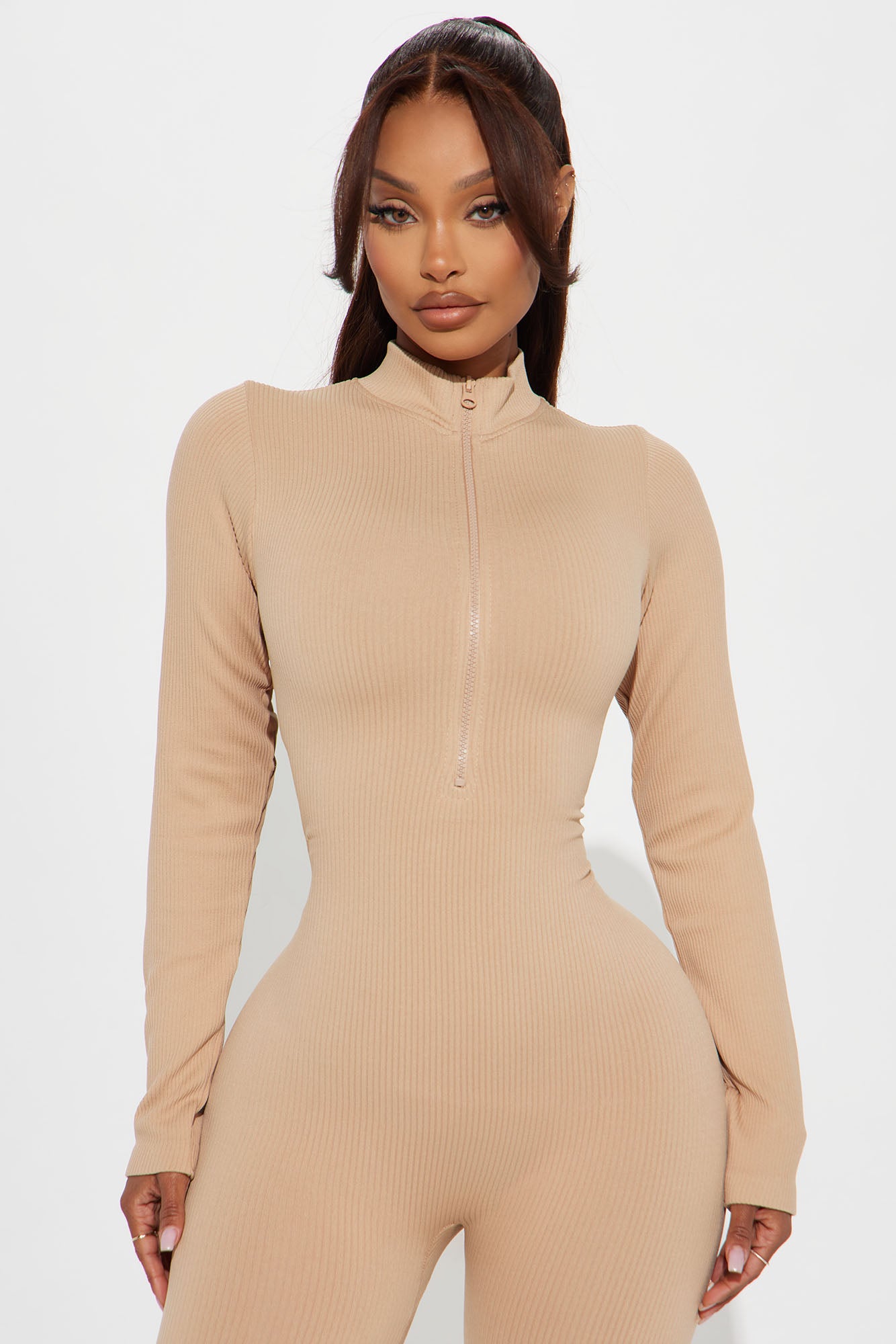 Chloe Seamless Jumpsuit - Nude
