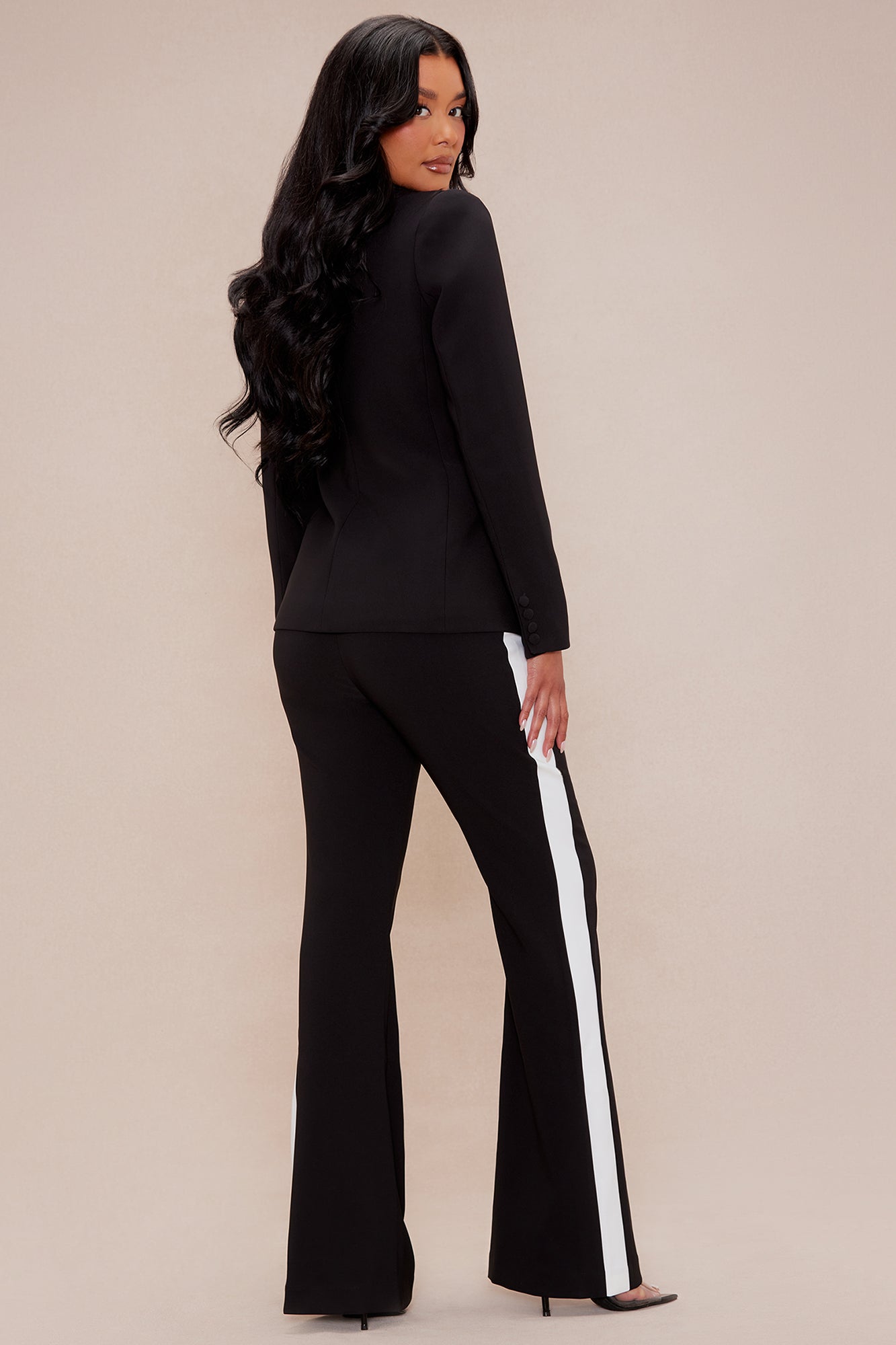 Double Take Suit Set - Black/White