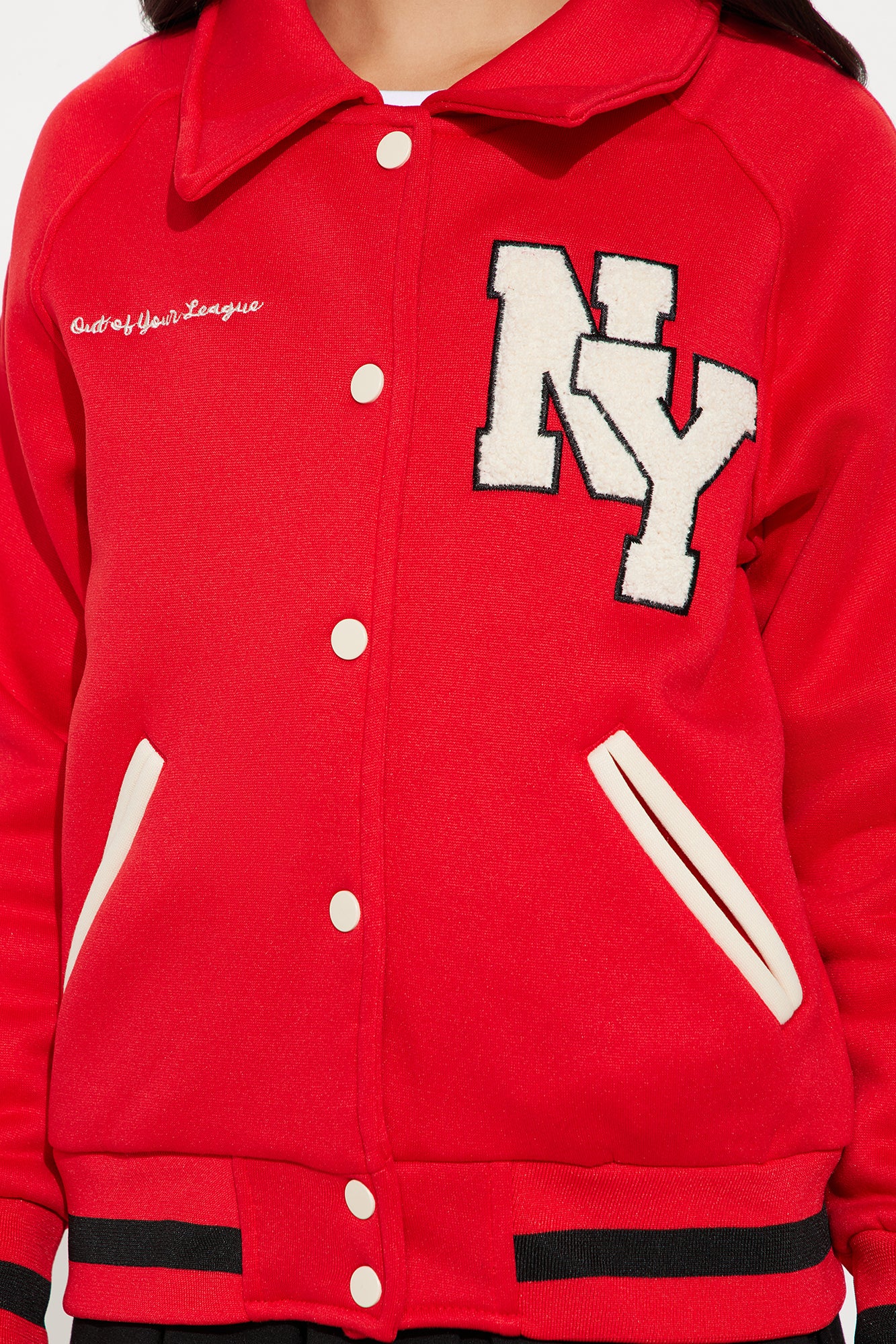 Mini Good Sport Varsity Jacket - Red