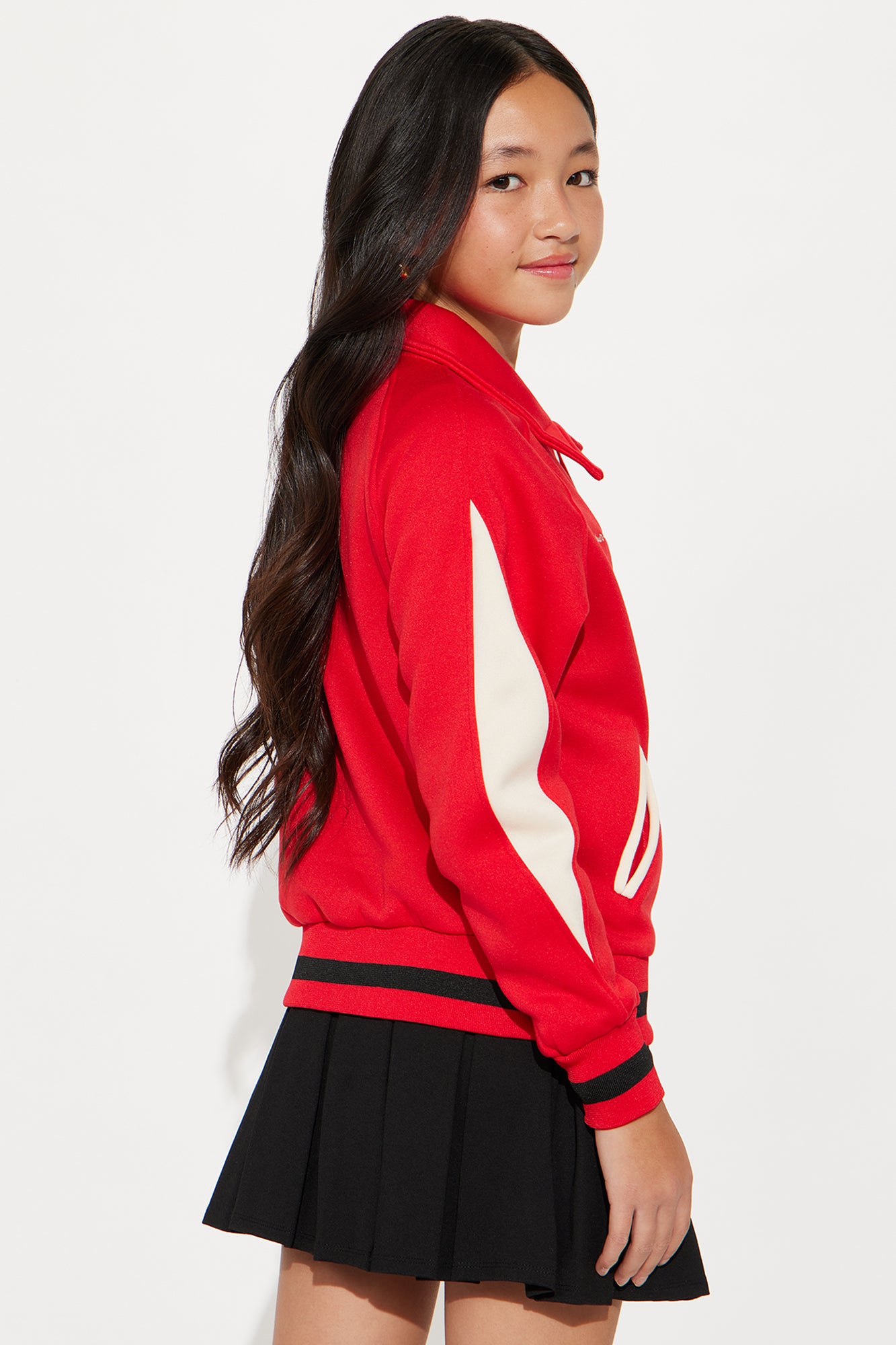 Mini Good Sport Varsity Jacket - Red