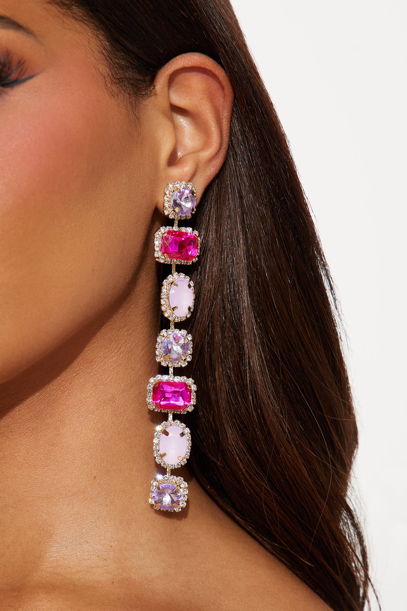 Gorgeina Earrings - Pink/combo