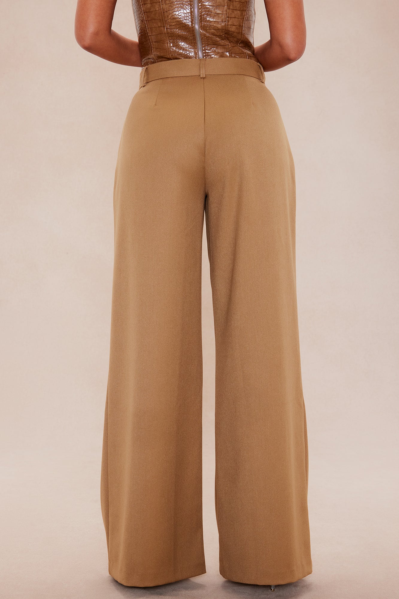 Mila Wide Leg Pant - Khaki