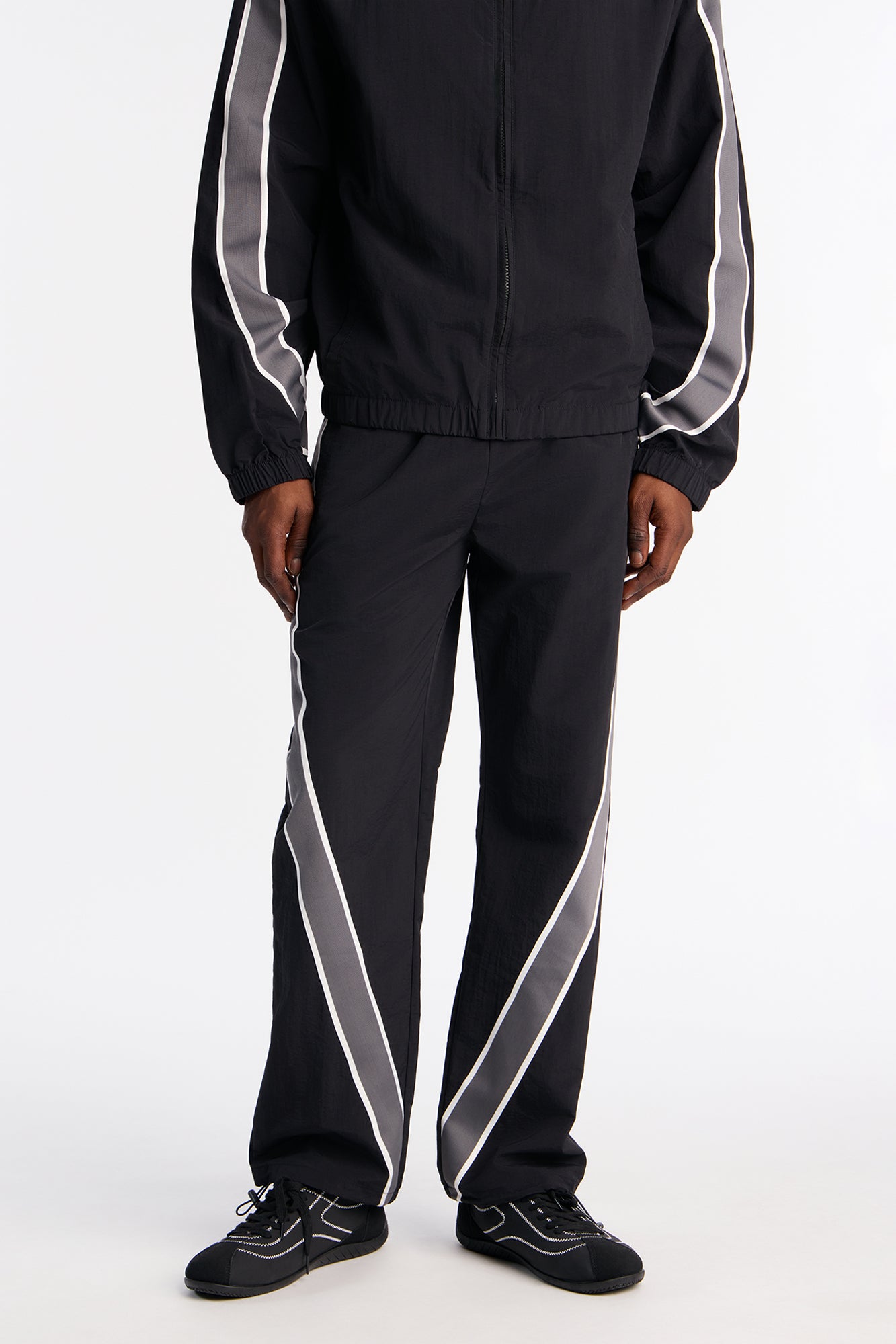 Straight Prep The Field Color Block Nylon Pant - Black/combo