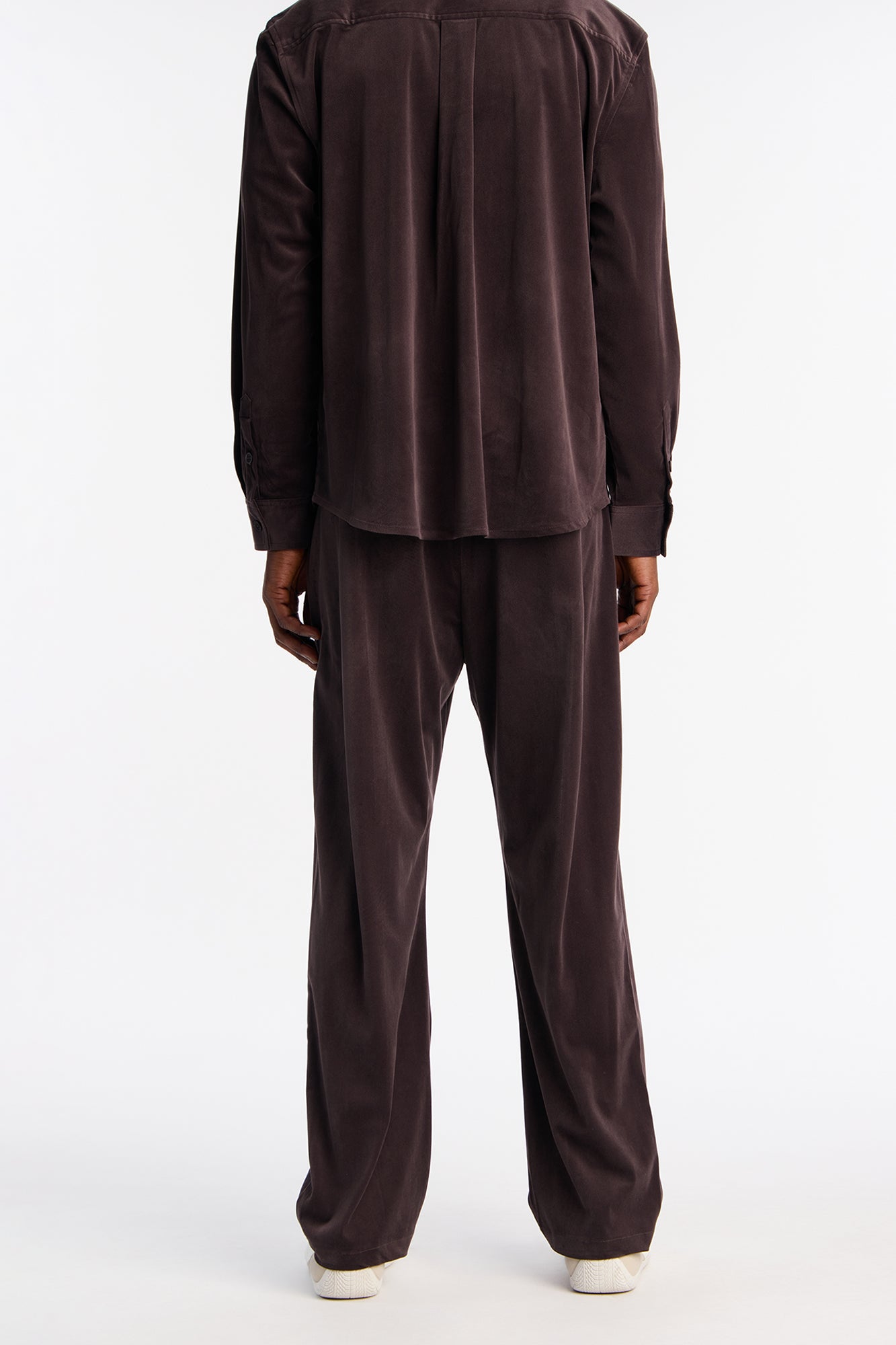 Straight Lincoln Park Textured Trouser - Brown