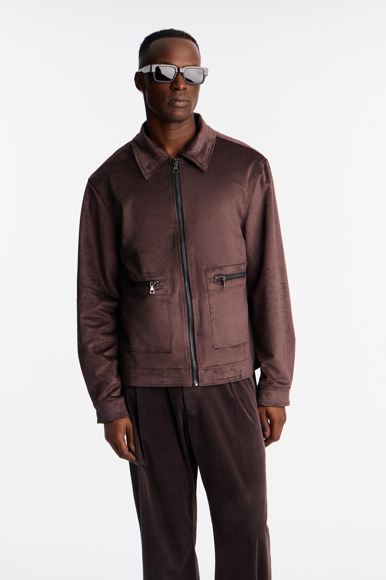 Michael Suede Jacket - Brown