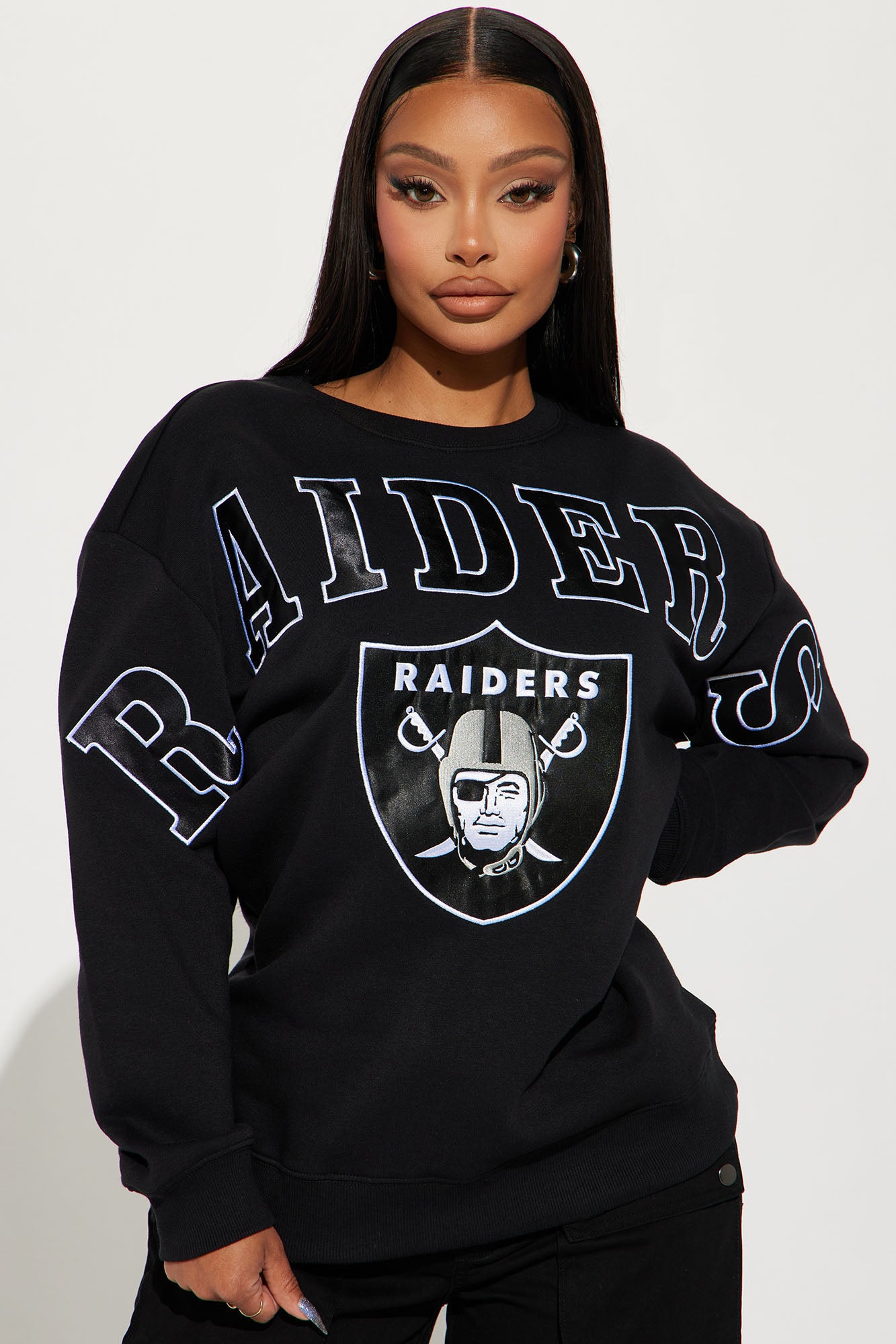 Raiders Crew Neck Sweatshirt - Black