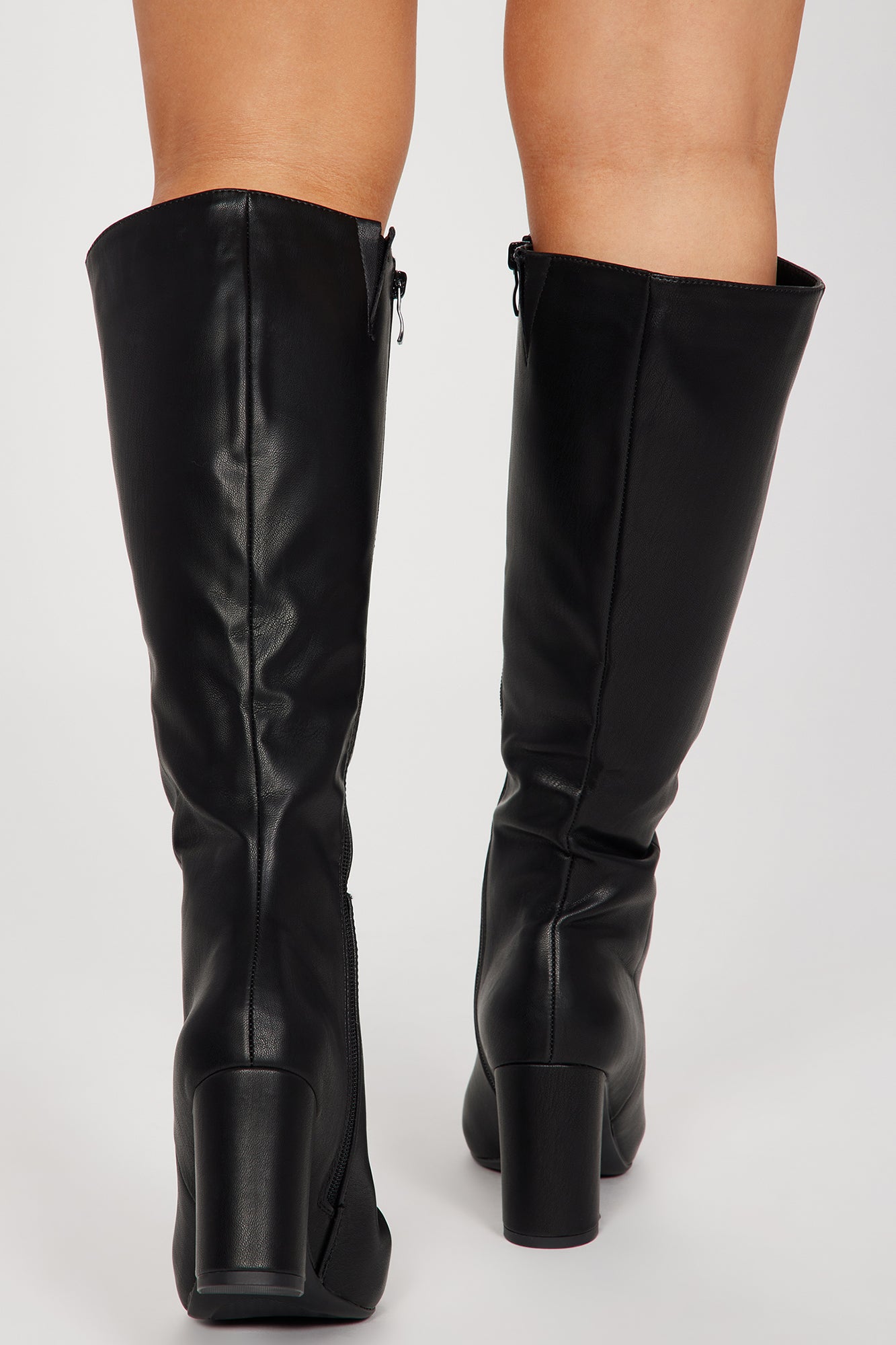 Downtown Dime Knee High Boots - Black
