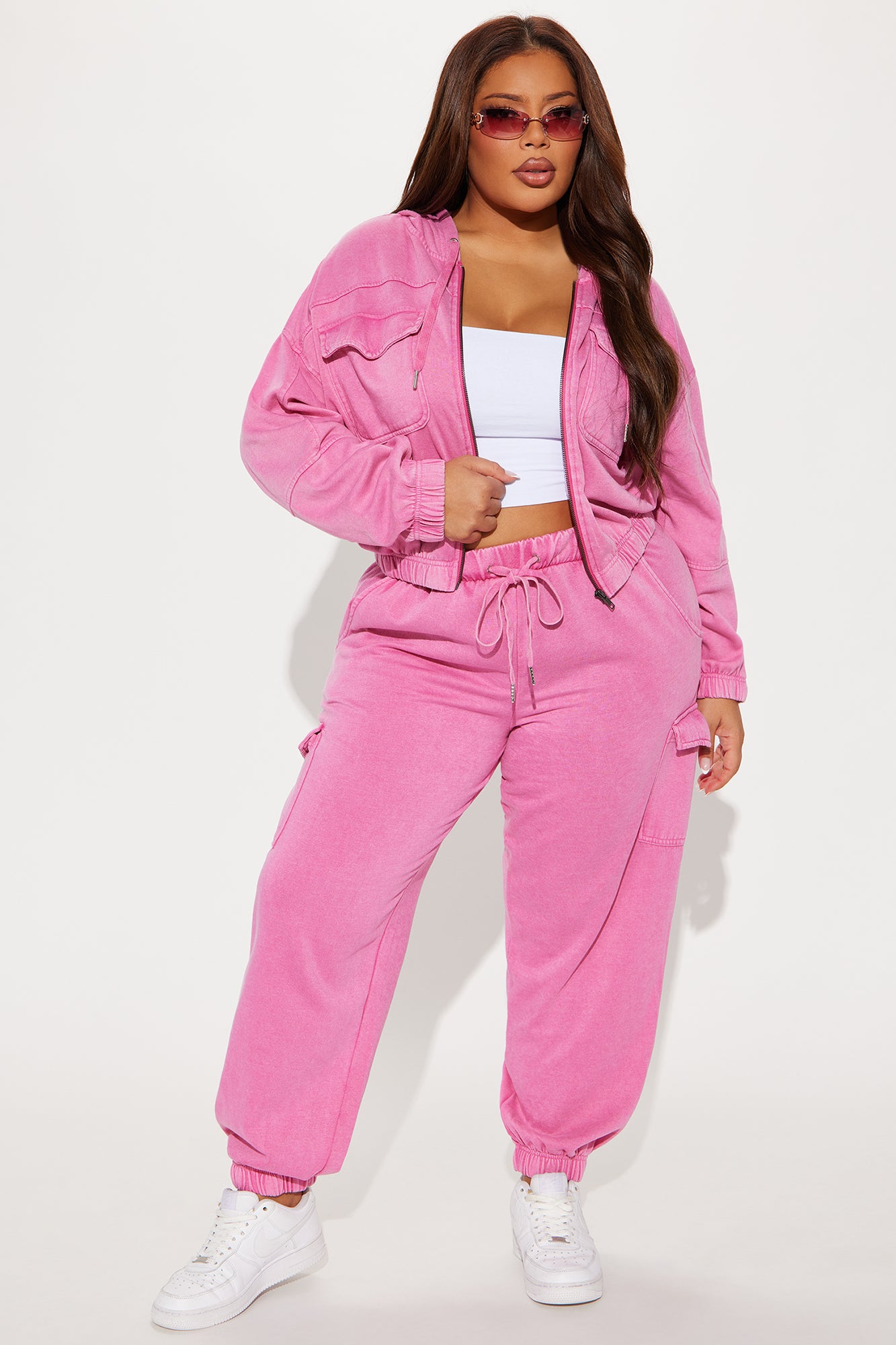 Fiona Fleece Lounge Jacket - Fuchsia