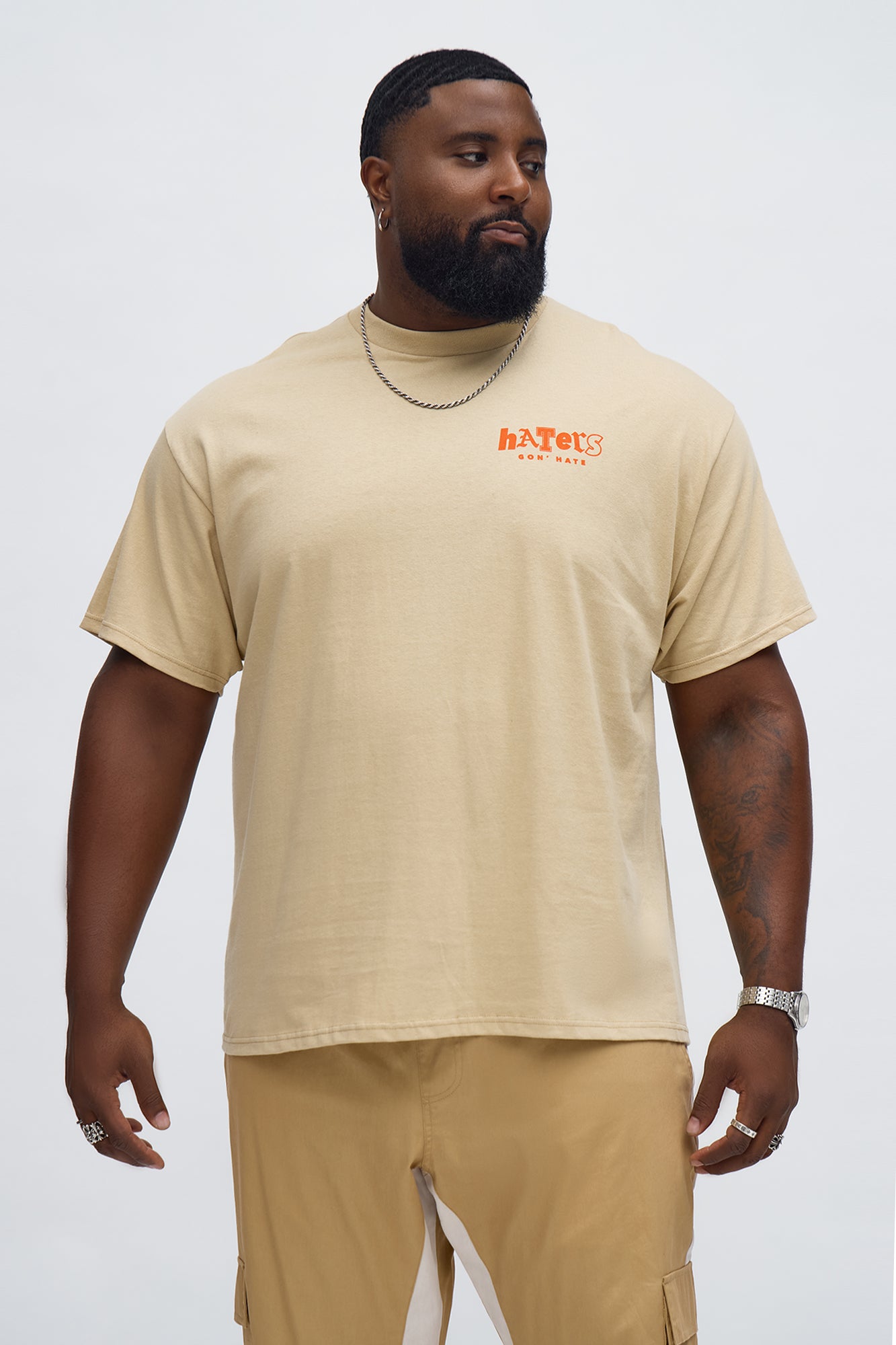 Haters Let Em Talk Short Sleeve Tee - Sand