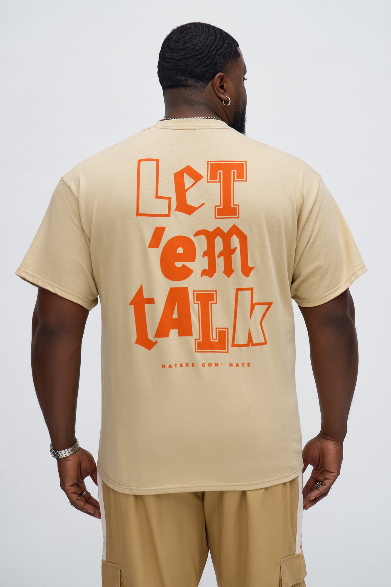 Haters Let Em Talk Short Sleeve Tee - Sand