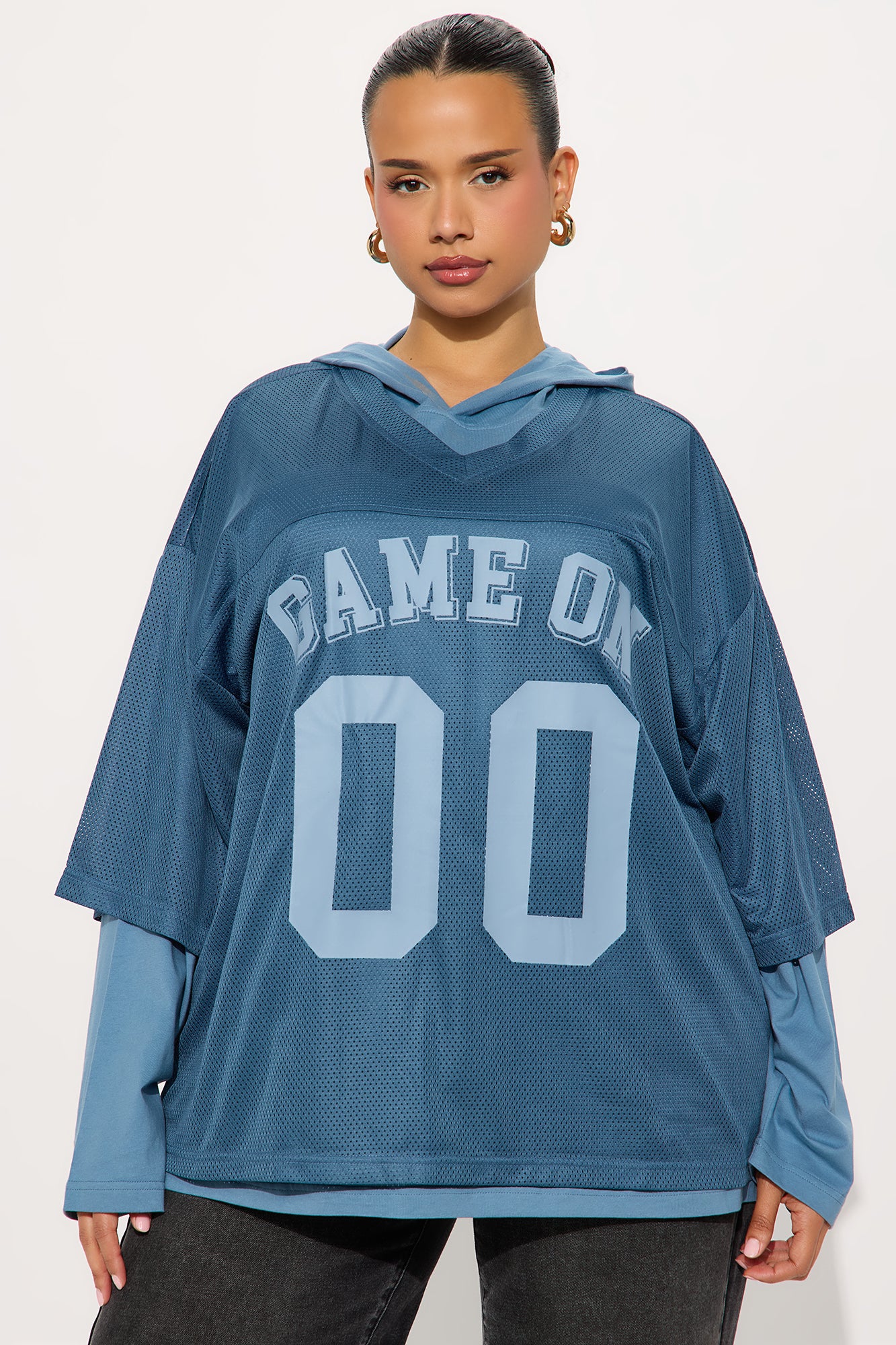 Game On Jersey Hoodie - Navy