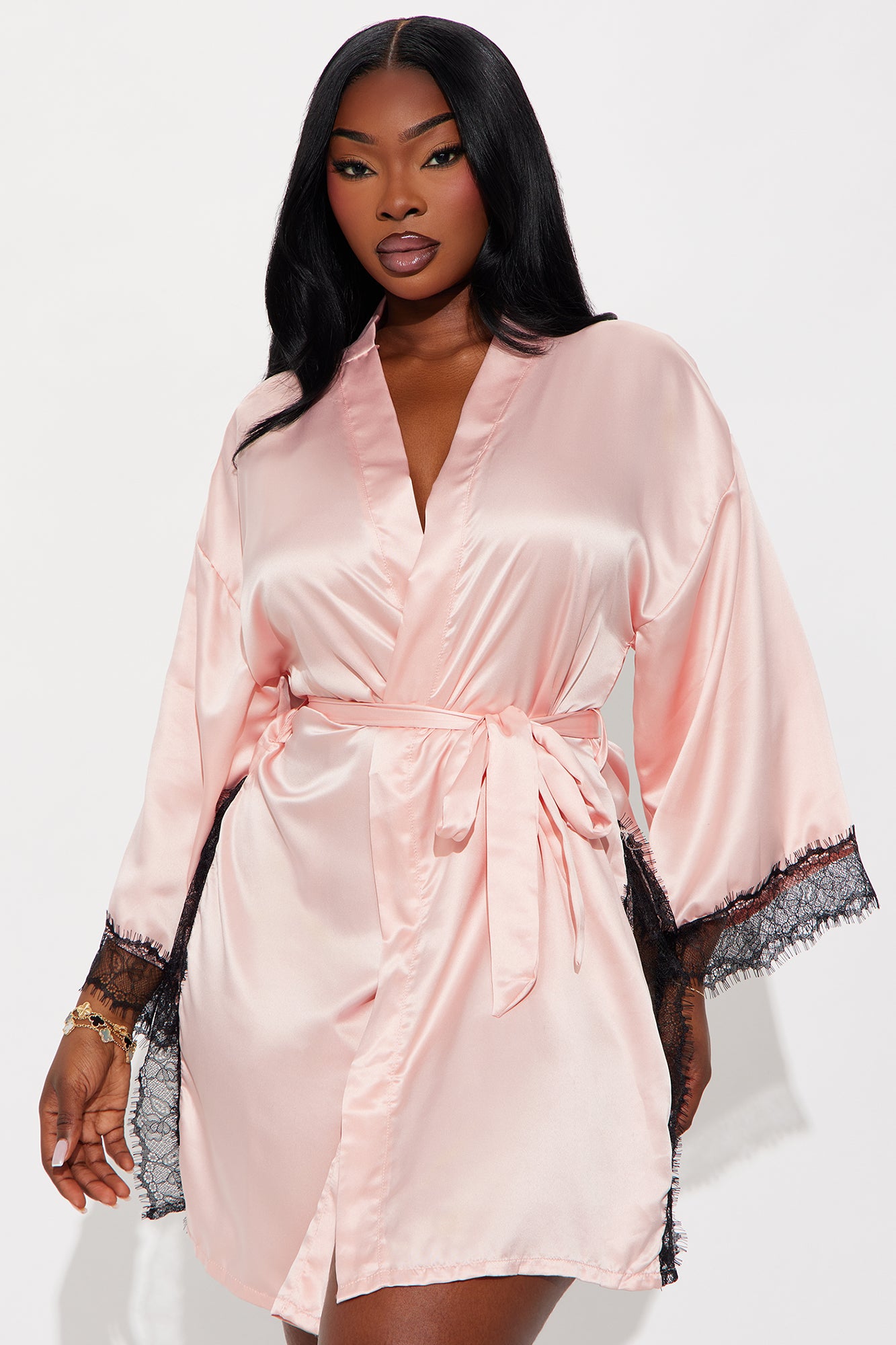 Night In Satin Robe - Pink/combo