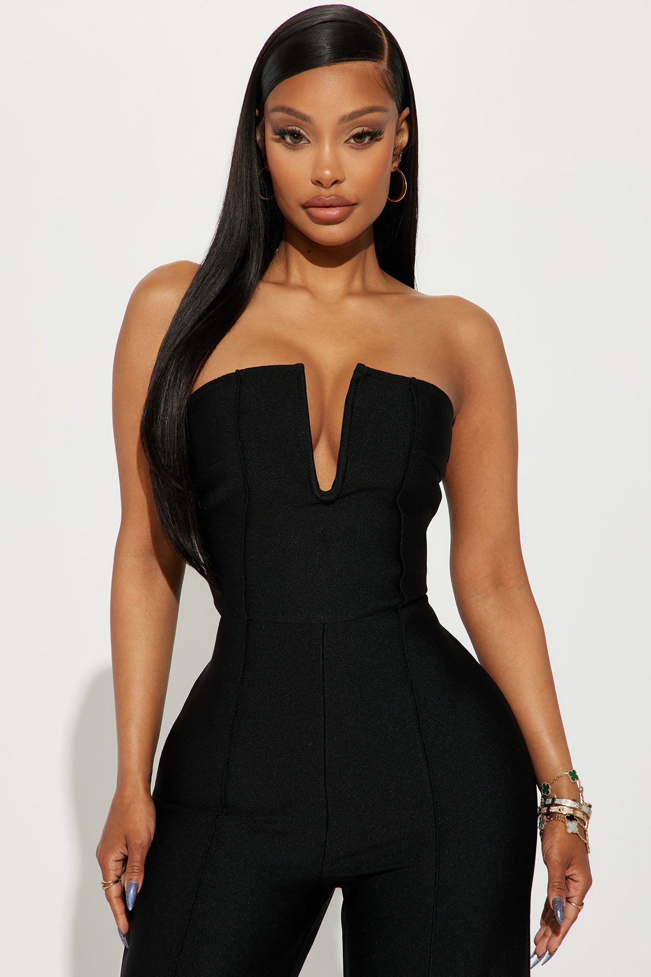 Someone To You Bandage Jumpsuit - Black